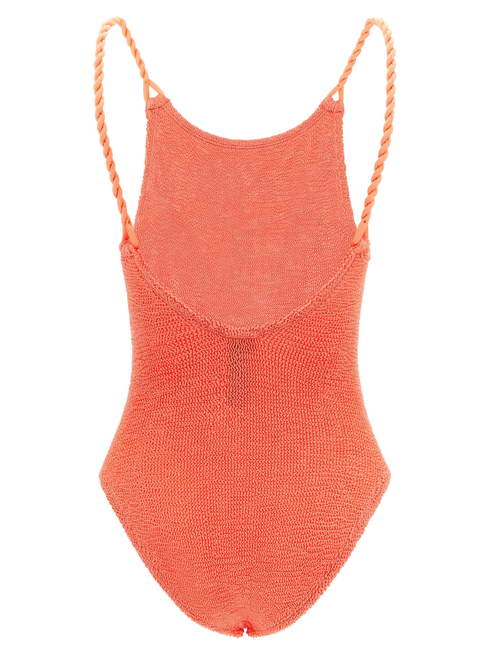 Hunza G Orange Polyamid One-Piece Badeanzug