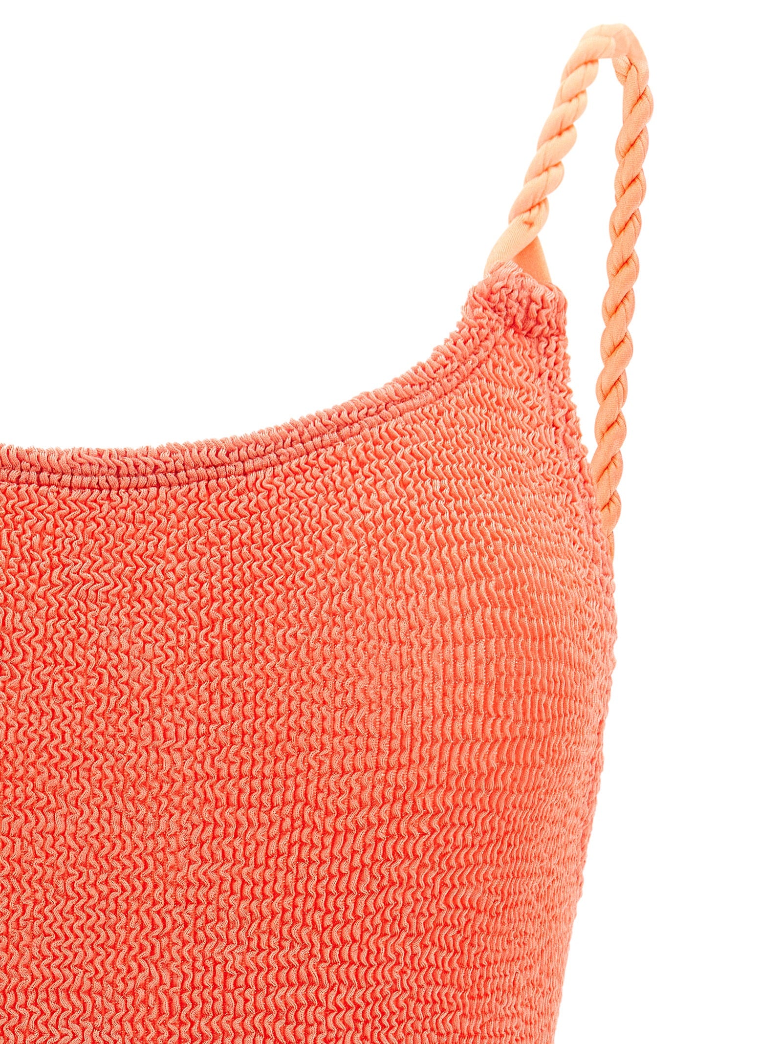Hunza G Orange Polyamid One-Piece Badeanzug