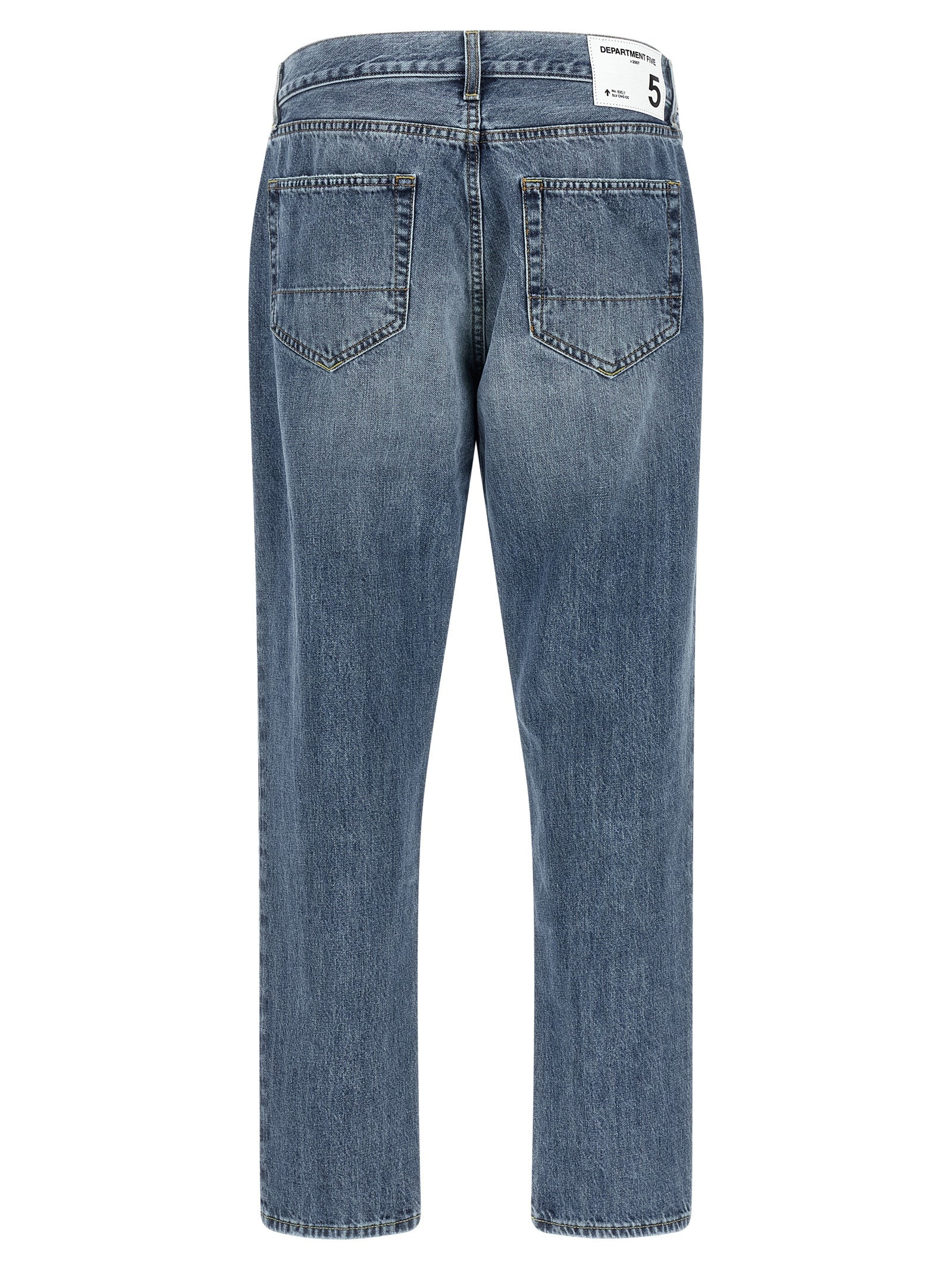 Department 5 Blaue Jeans aus Baumwolle, Tapered Fit