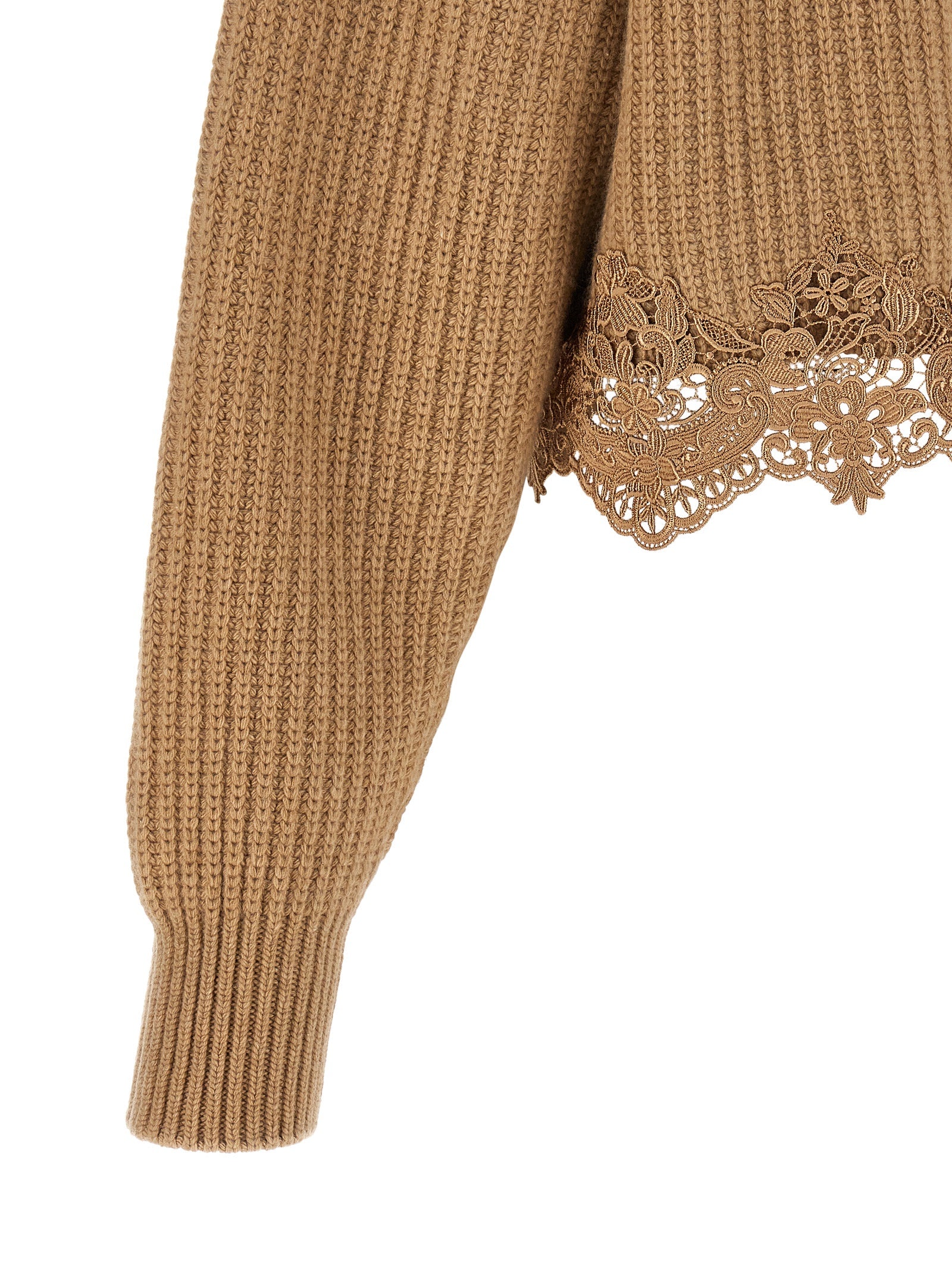 Chloé Beige Wollstrickjacke