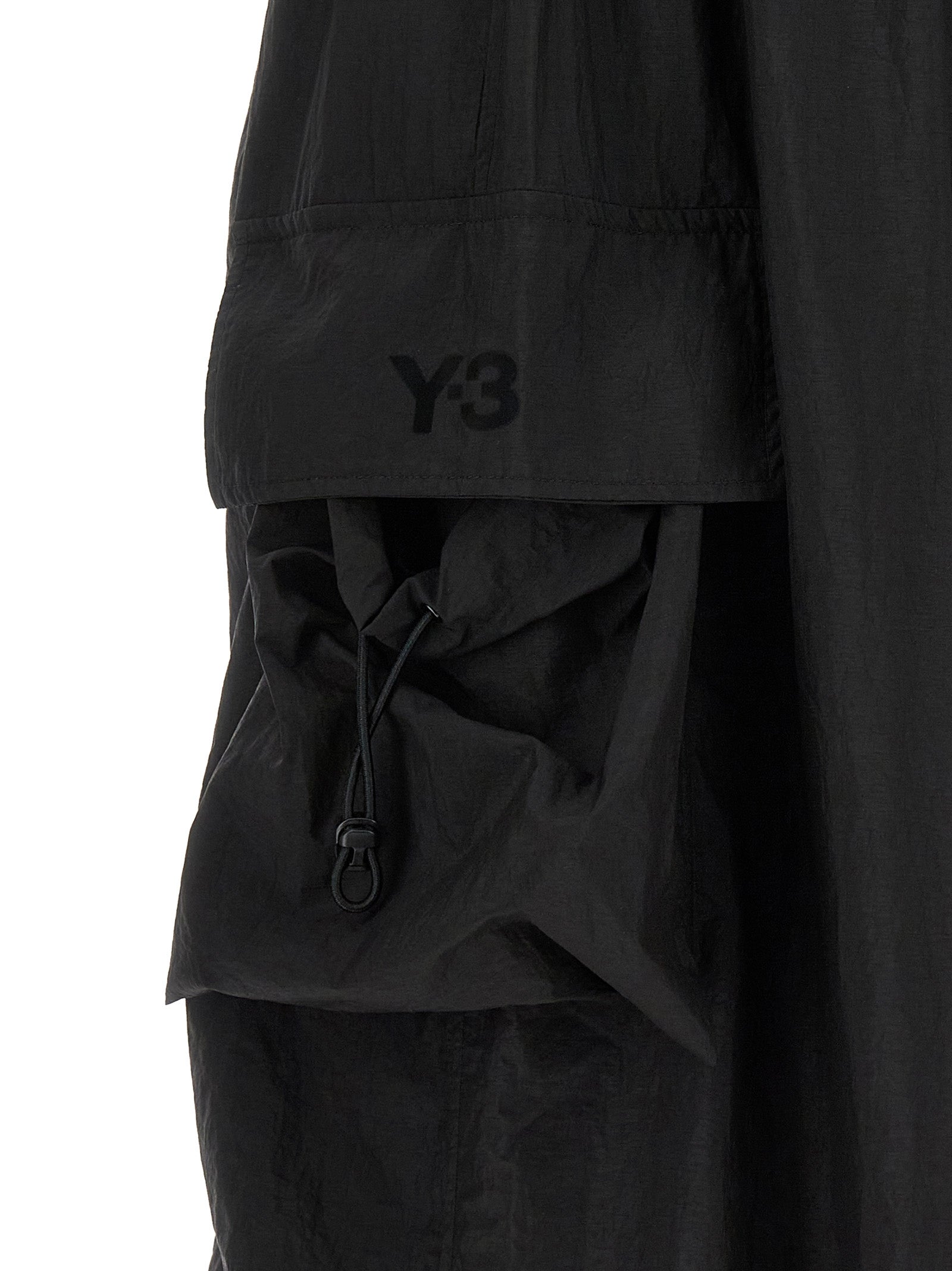Y-3 Schwarze Cargohose aus Nylon