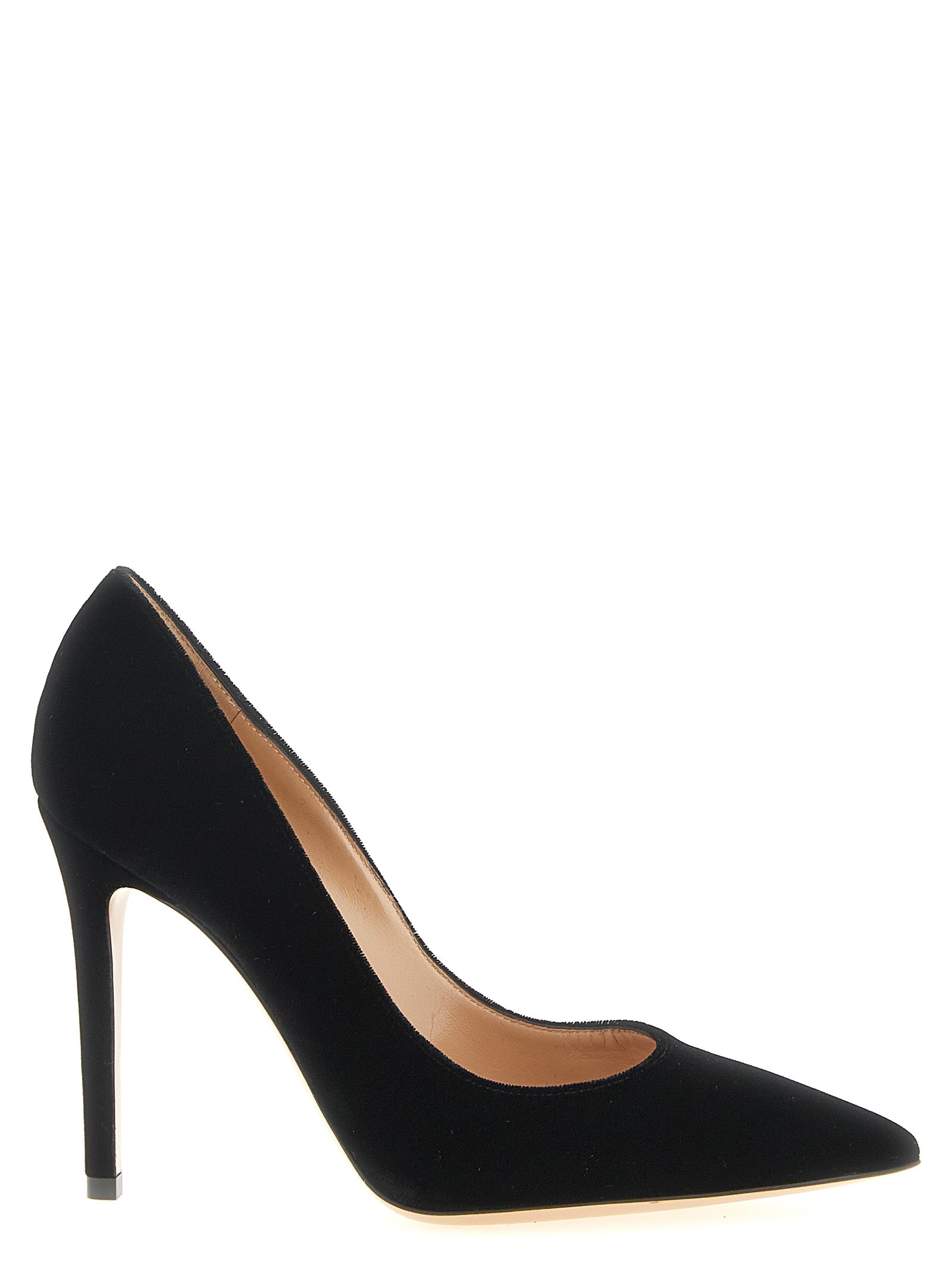 Gianvito Rossi Schwarze Pumps aus Textil mit hohen Absätzen