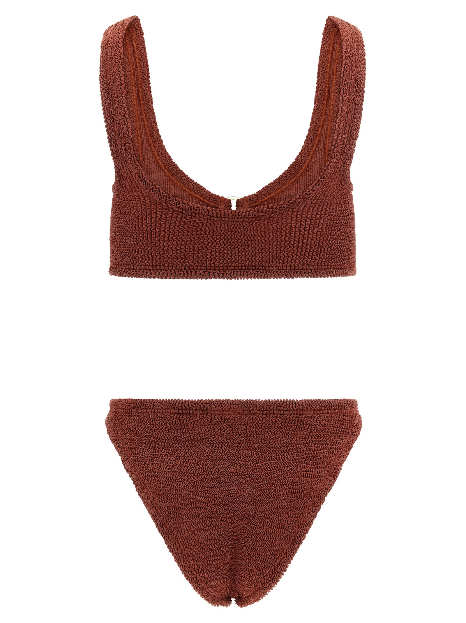Hunza G Brauner Bikini aus Polyamid