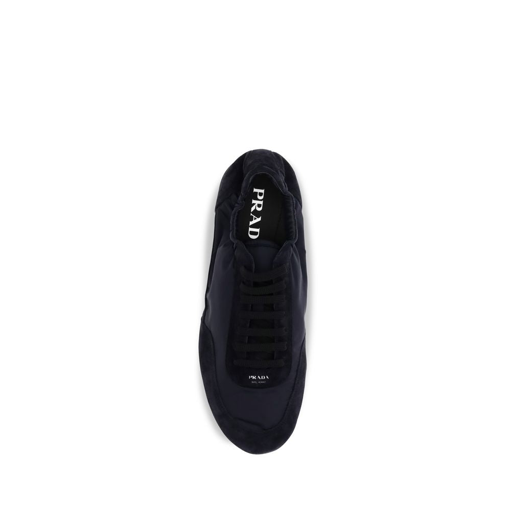Prada Blaue Gummisport-Sneaker
