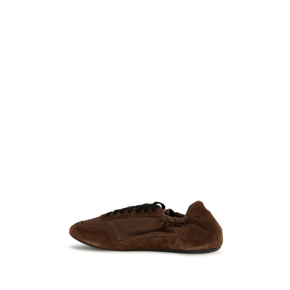Prada Braune Gummisneaker im Athletic-Stil