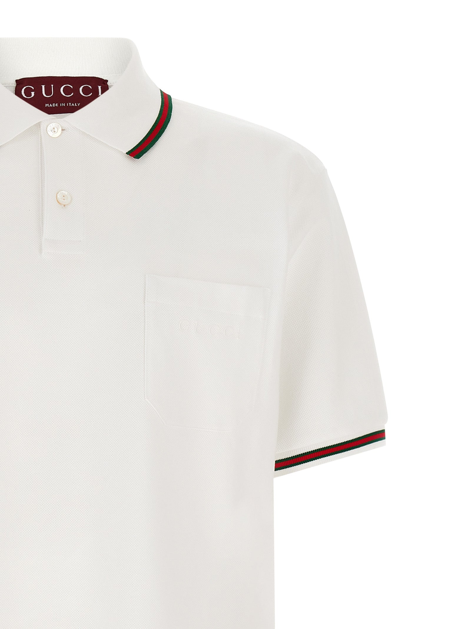 Gucci Weißes Poloshirt aus Baumwolle