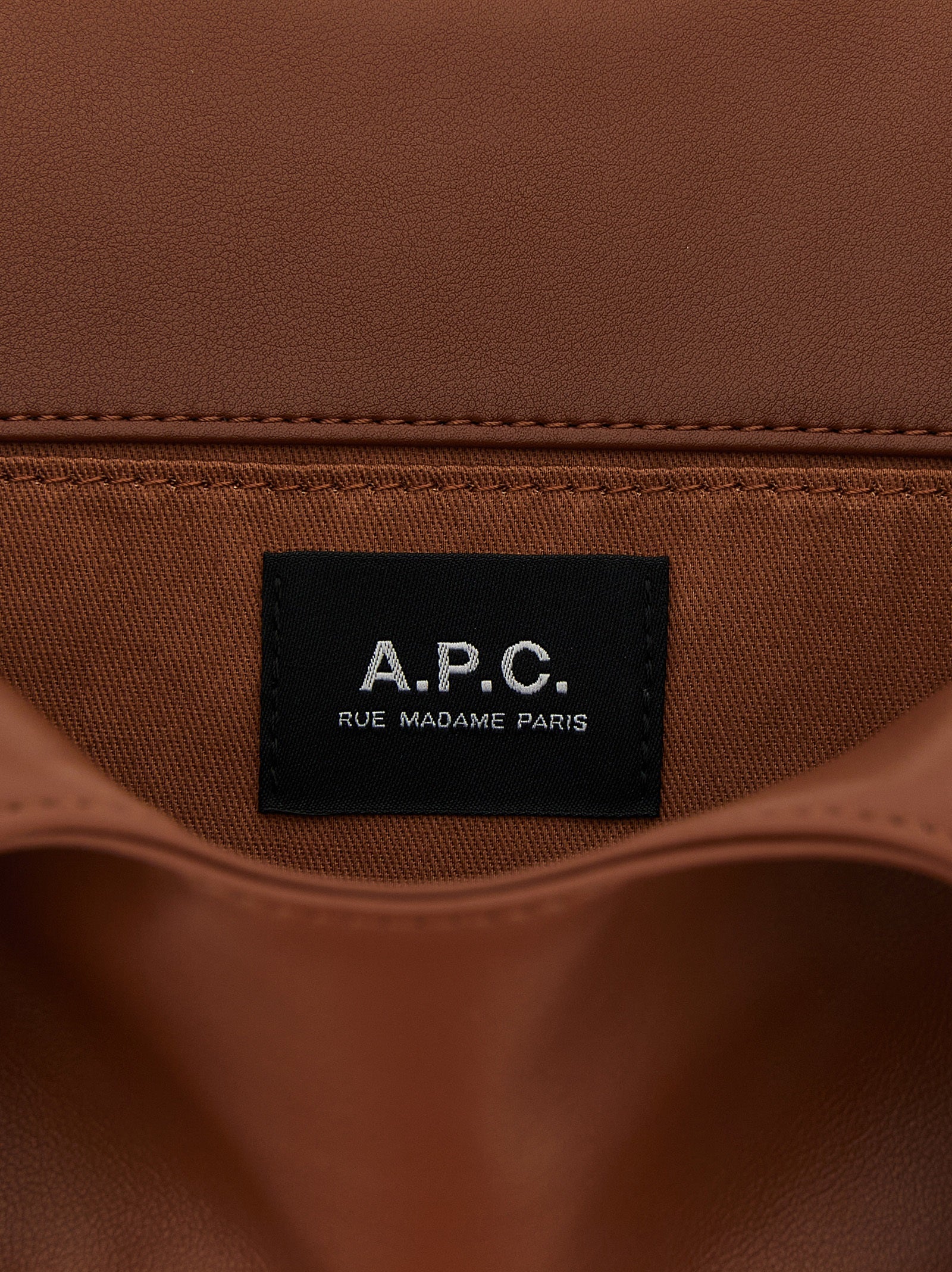 A.P.C. Braune Handtasche aus Polyester