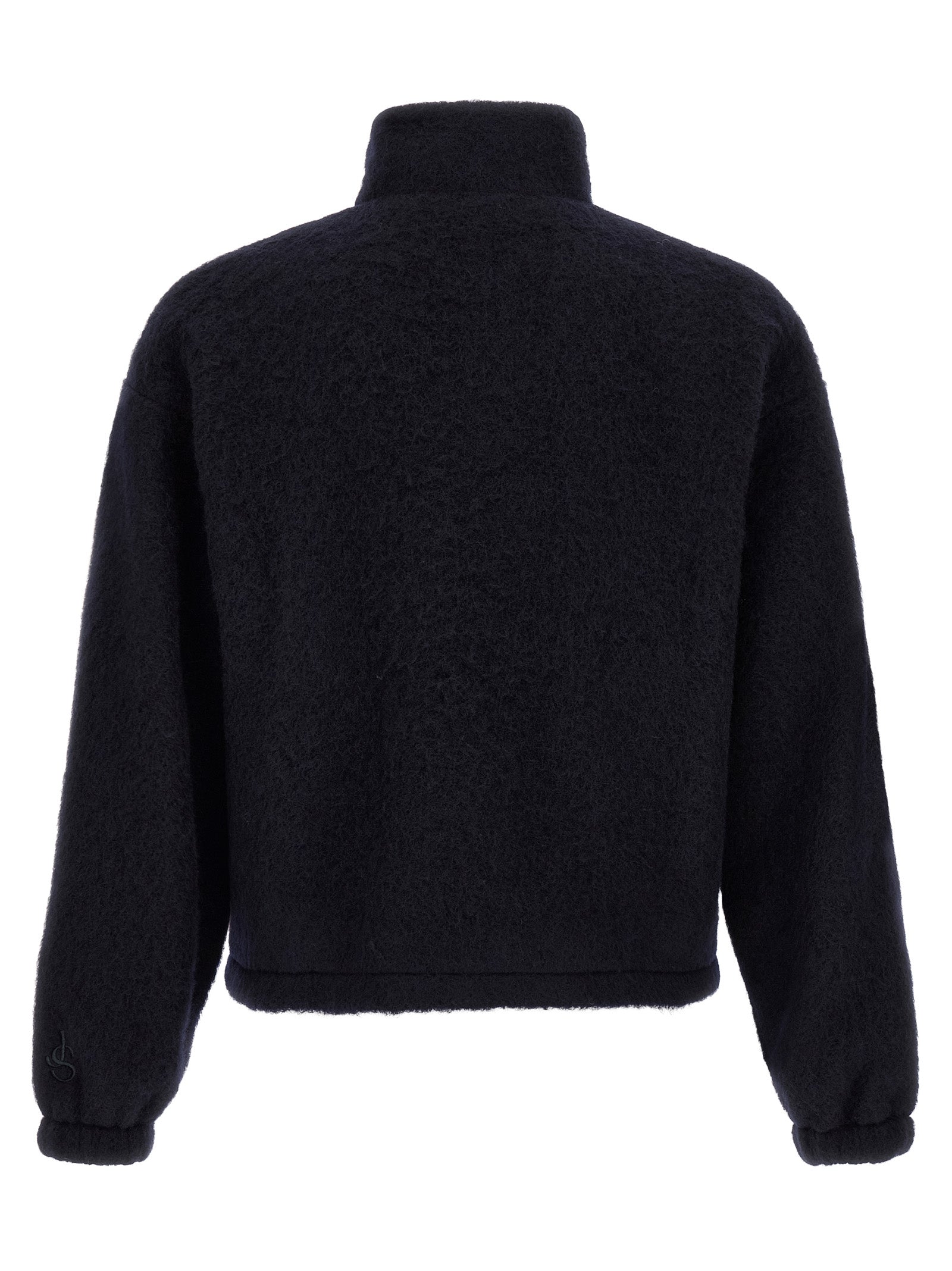 Jil Sander Blauer Wollpullover