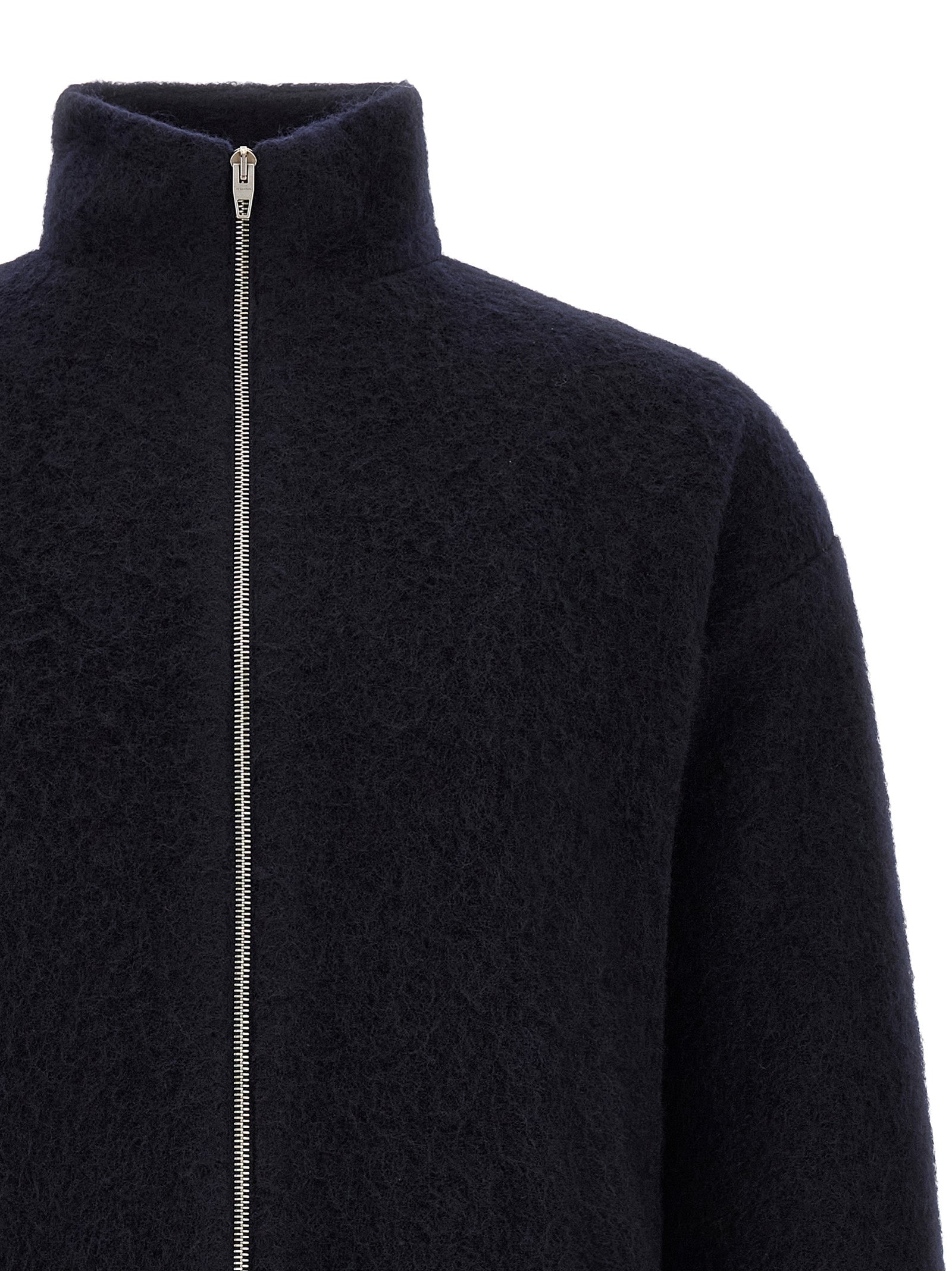 Jil Sander Blauer Wollpullover