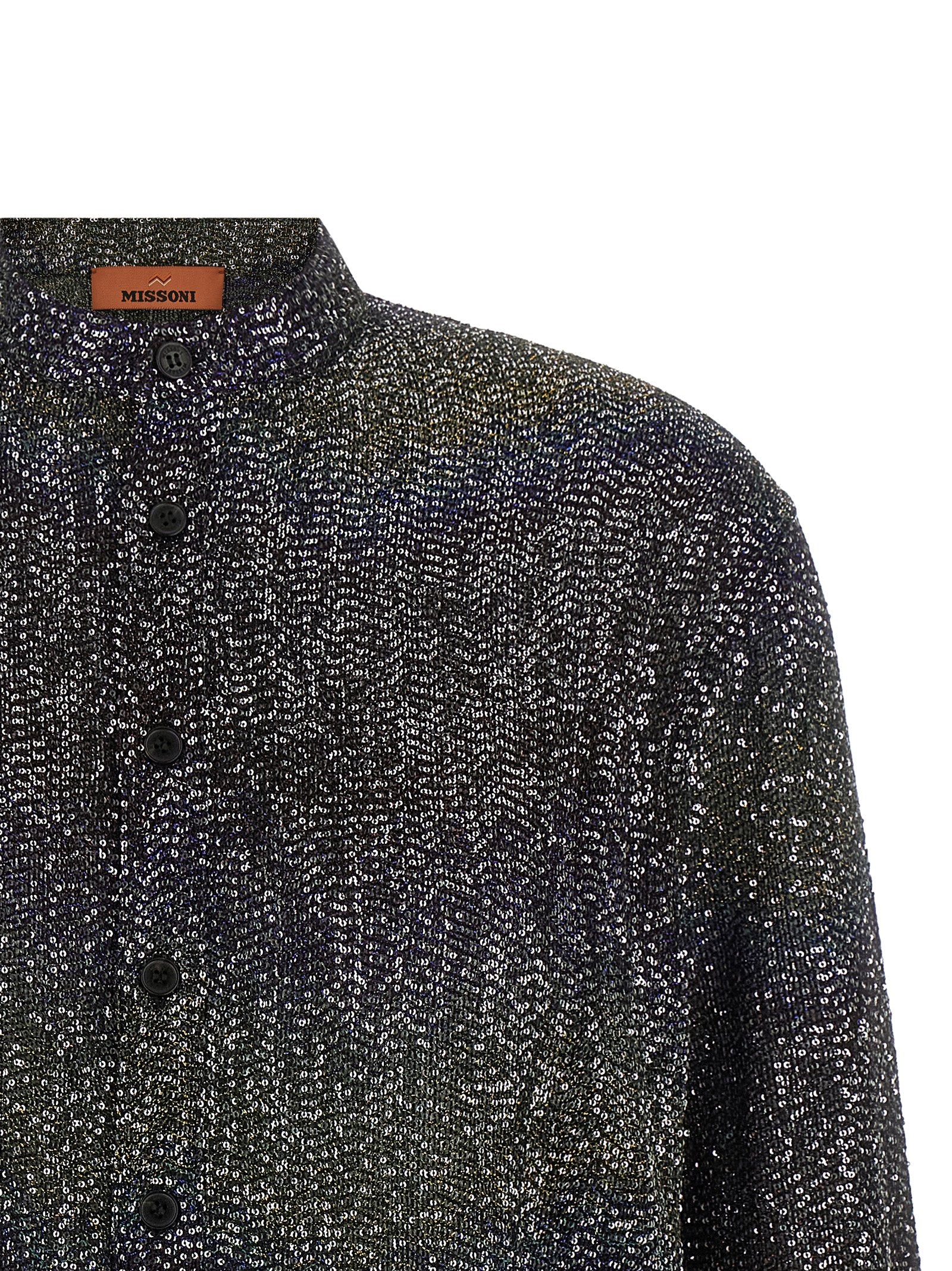 Missoni Mehrfarbige Strickjacke aus Polyamid
