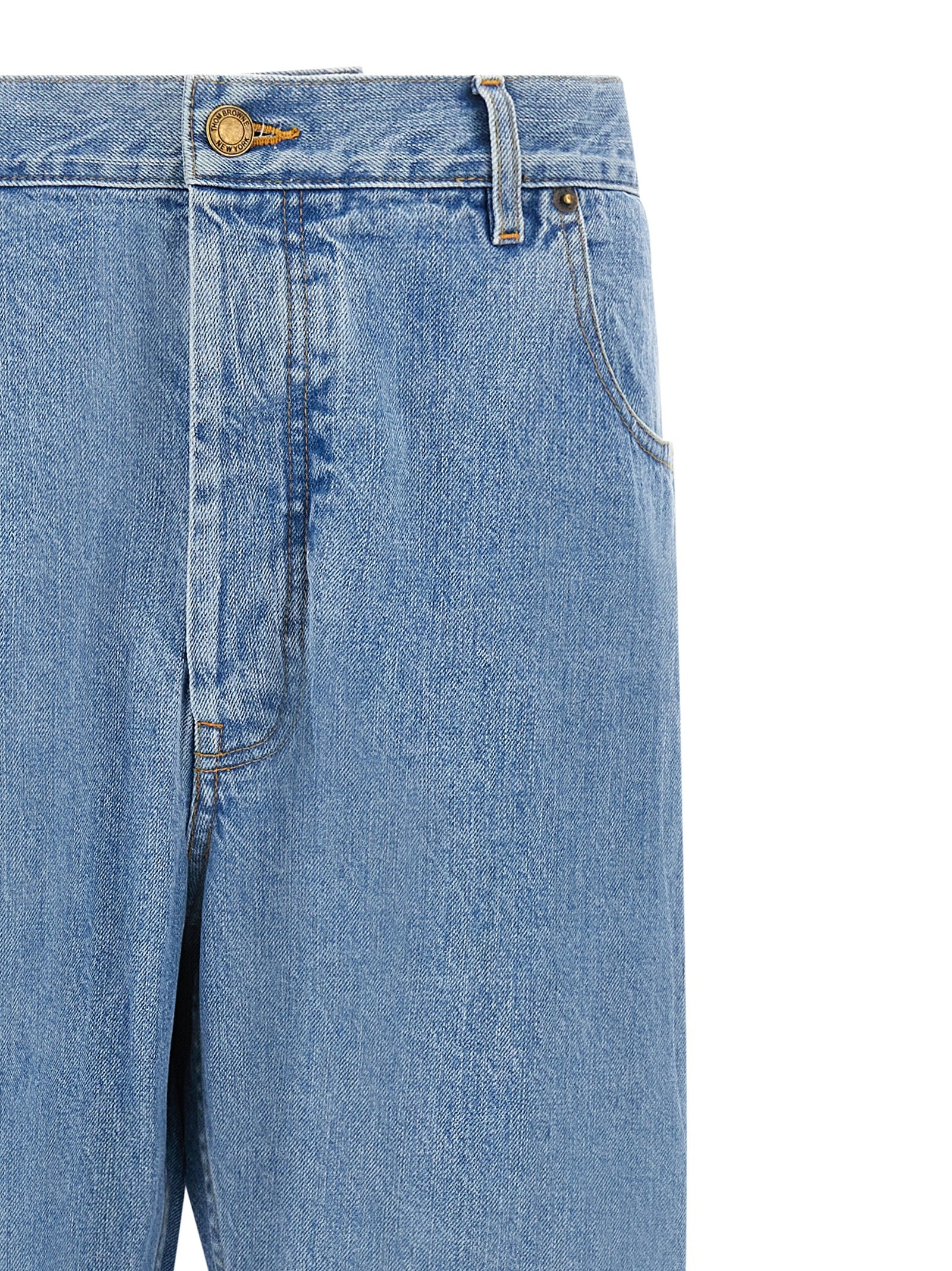Thom Browne Blaue Jeans aus Baumwolle im geraden Schnitt