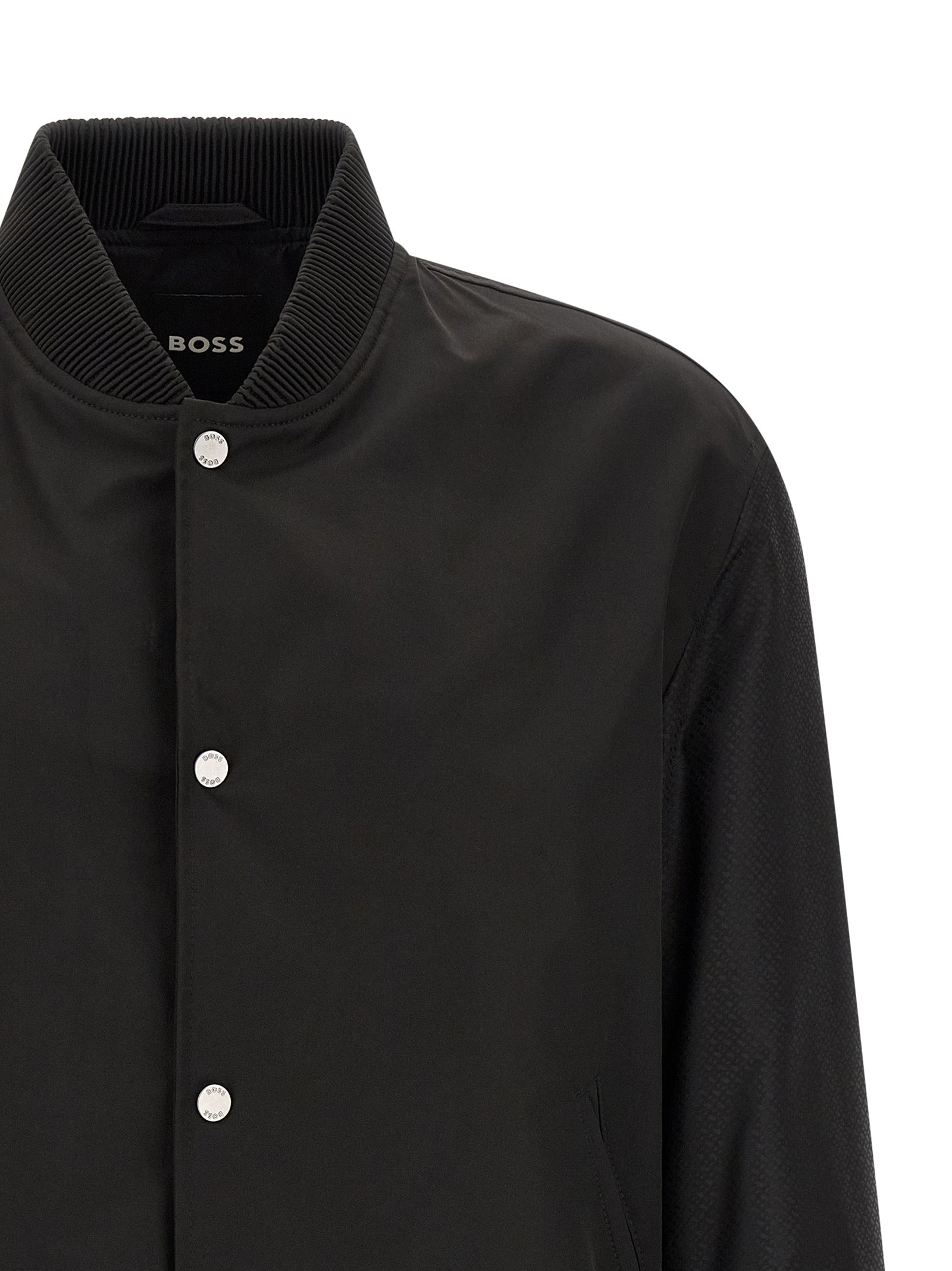 Hugo Boss Schwarzer Bomber aus Polyester