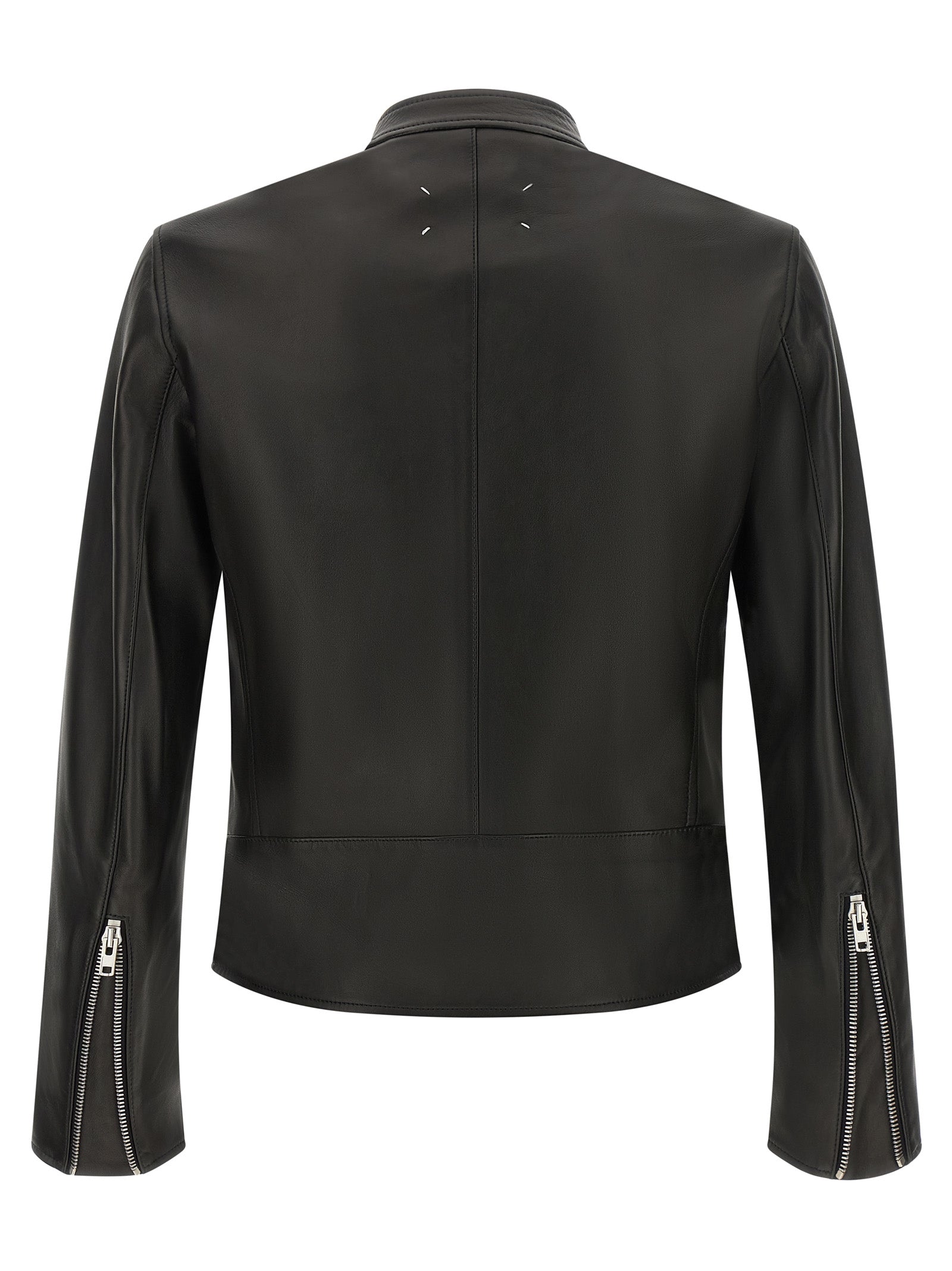 Maison Margiela Schwarze Lammlederjacke