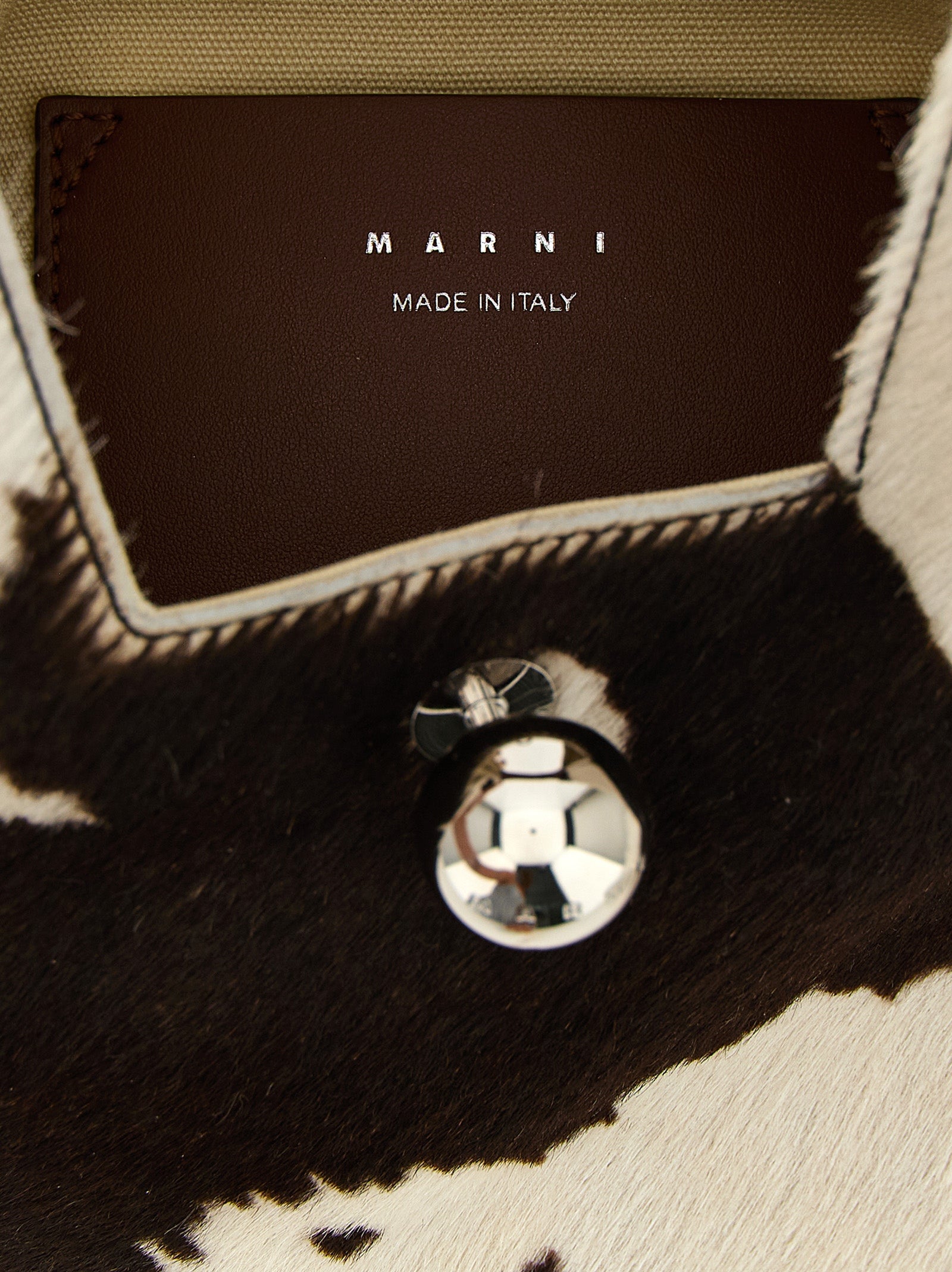 Marni Braune Kalbsleder-Handtasche