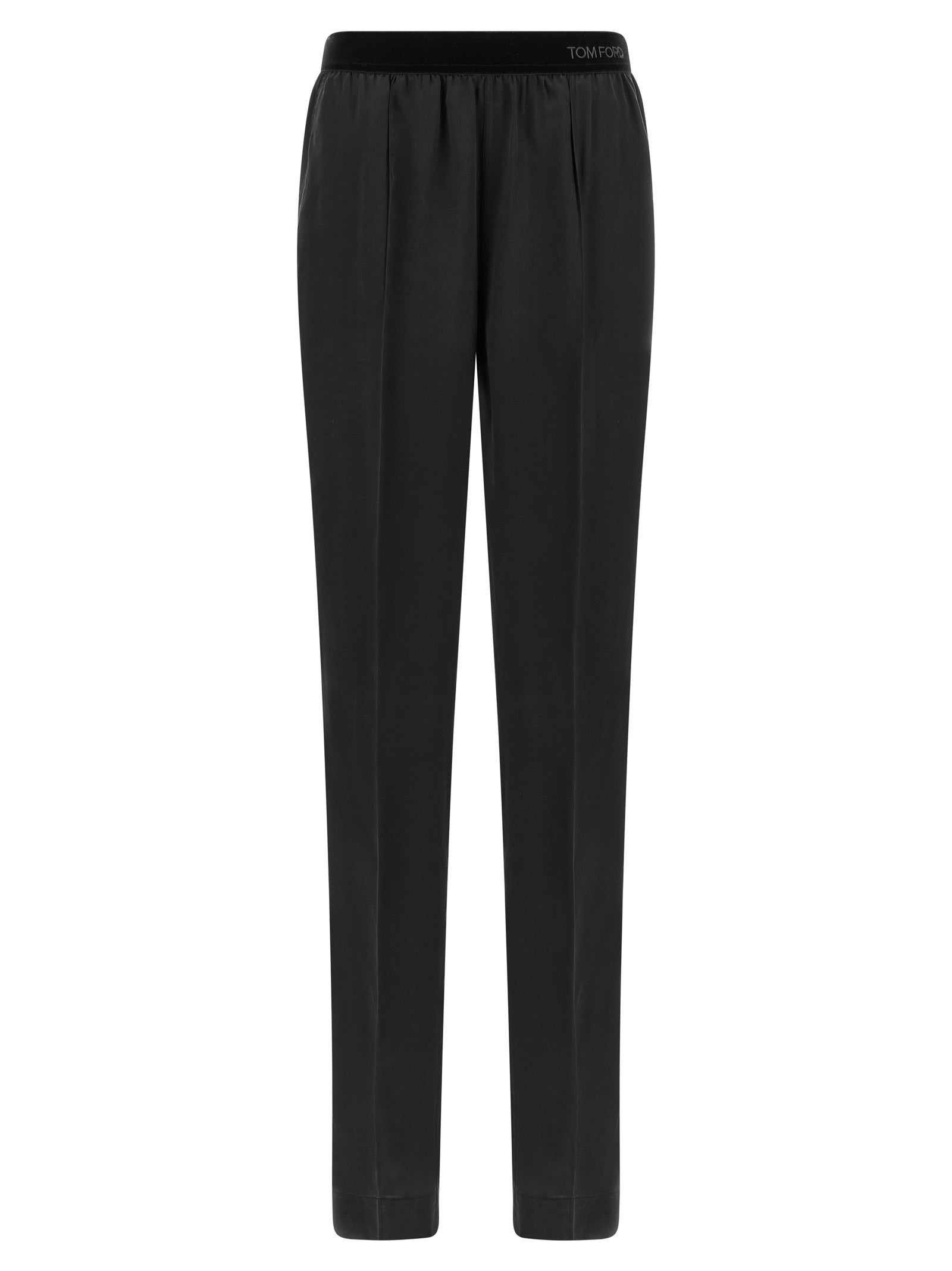 Tom Ford Schwarze Seidenhose Nachtwäsche