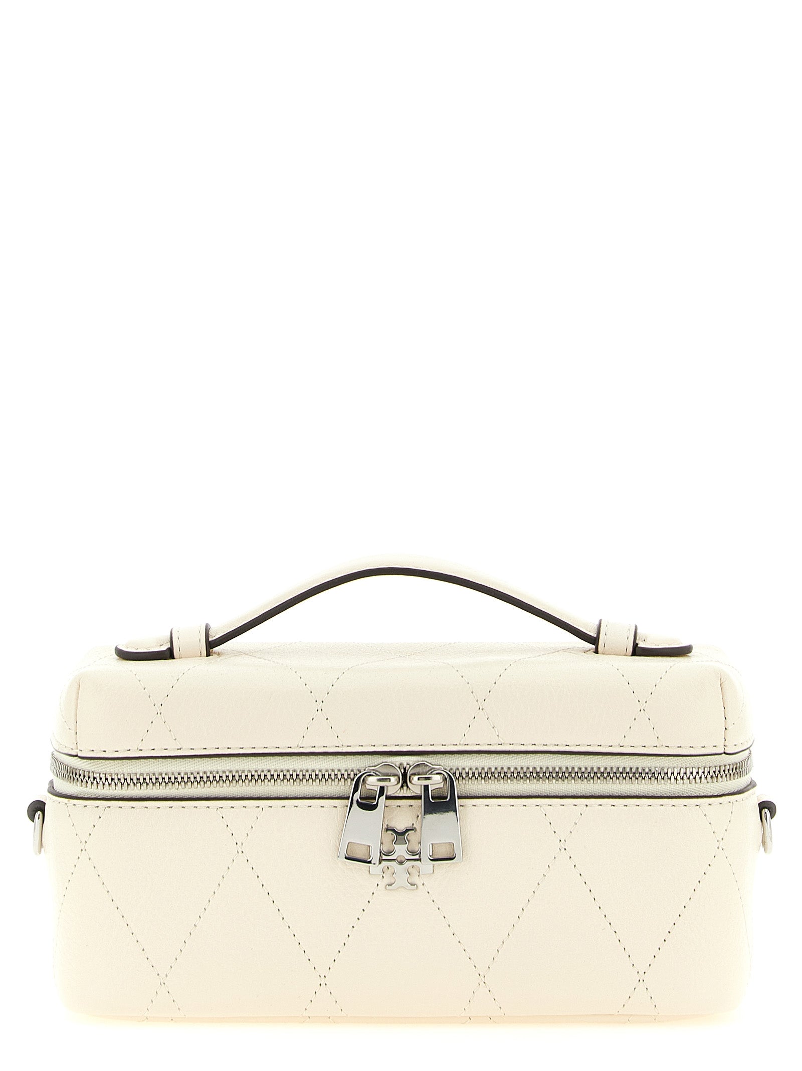 Tory Burch Weiße Umhängetasche aus Kuhfell
