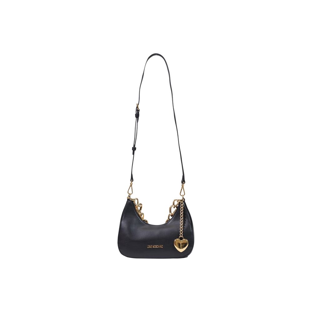 Love Moschino Schwarze Handtasche aus Polyester