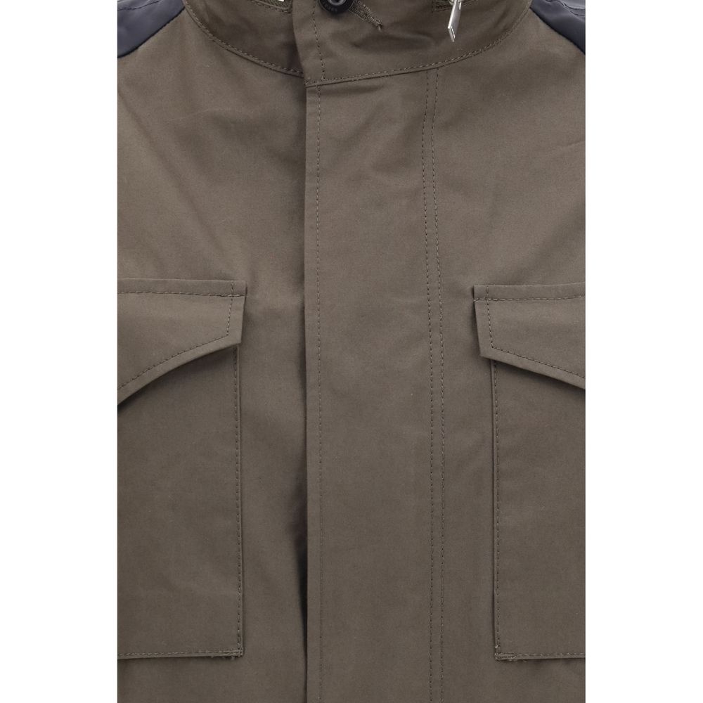 Sacai Zweifarbige Baumwoll-Shell-Jacke