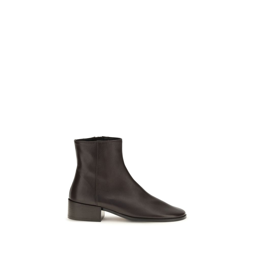 Dear Frances Braune Ankle Boots aus Kalbsleder Bos Taurus