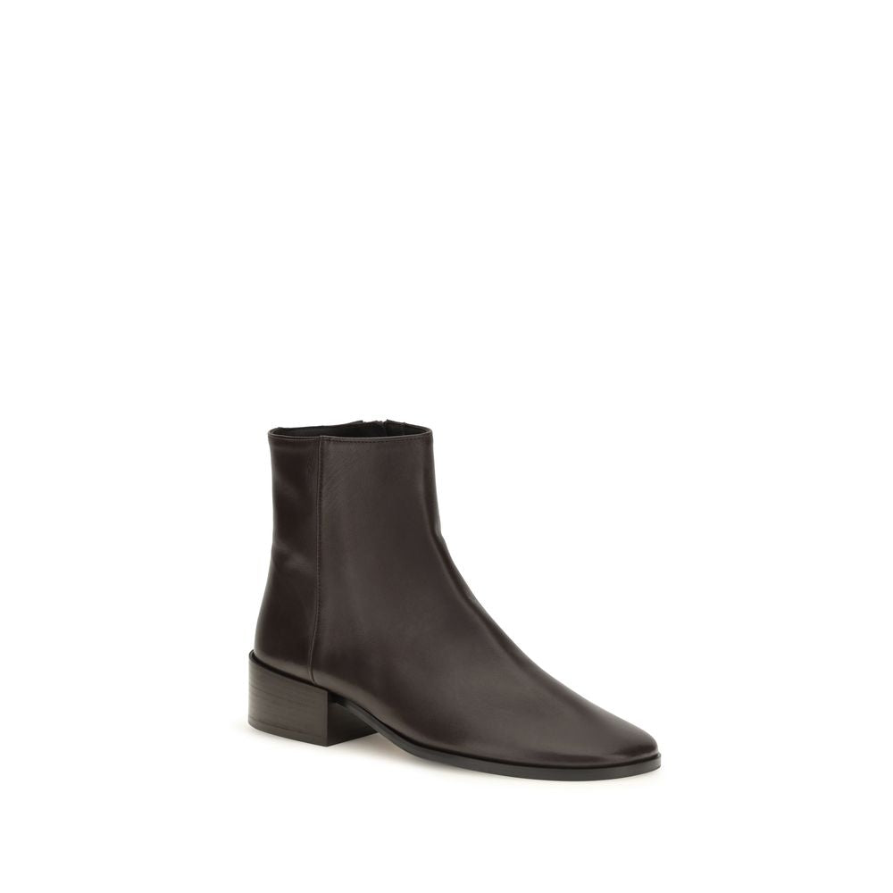 Dear Frances Braune Ankle Boots aus Kalbsleder Bos Taurus