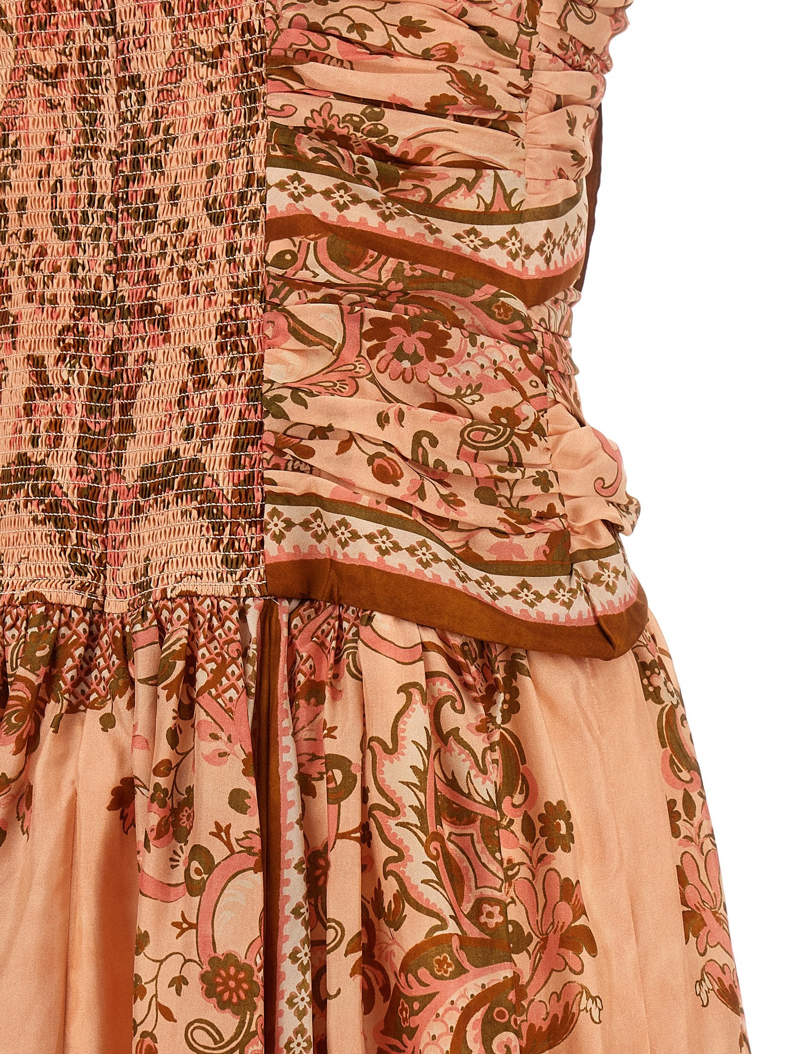Zimmermann Mehrfarbiges Seiden-Midikleid