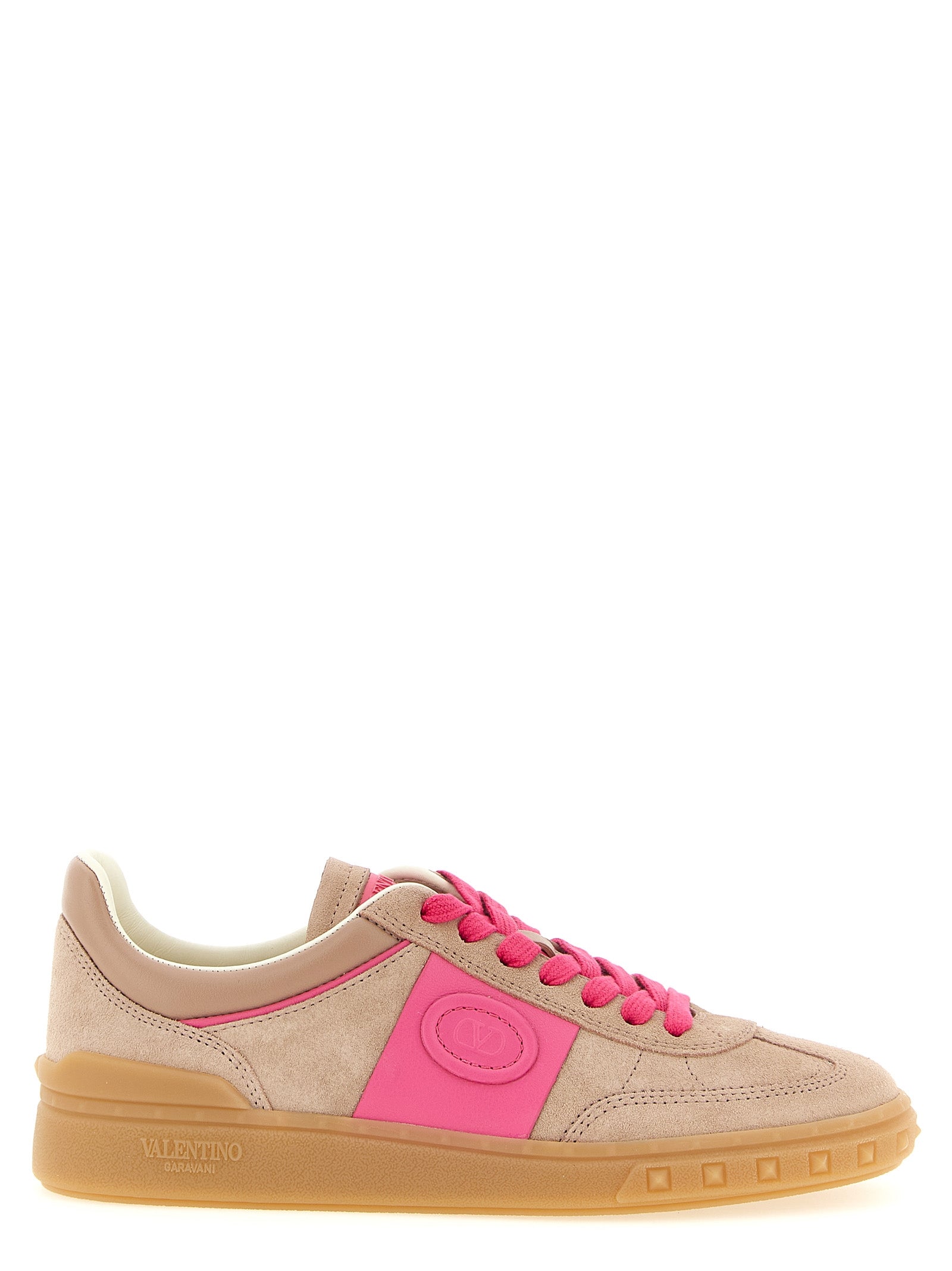 Valentino Garavani Mehrfarbige Kalbsleder-Sneaker mit niedrigem Schaft