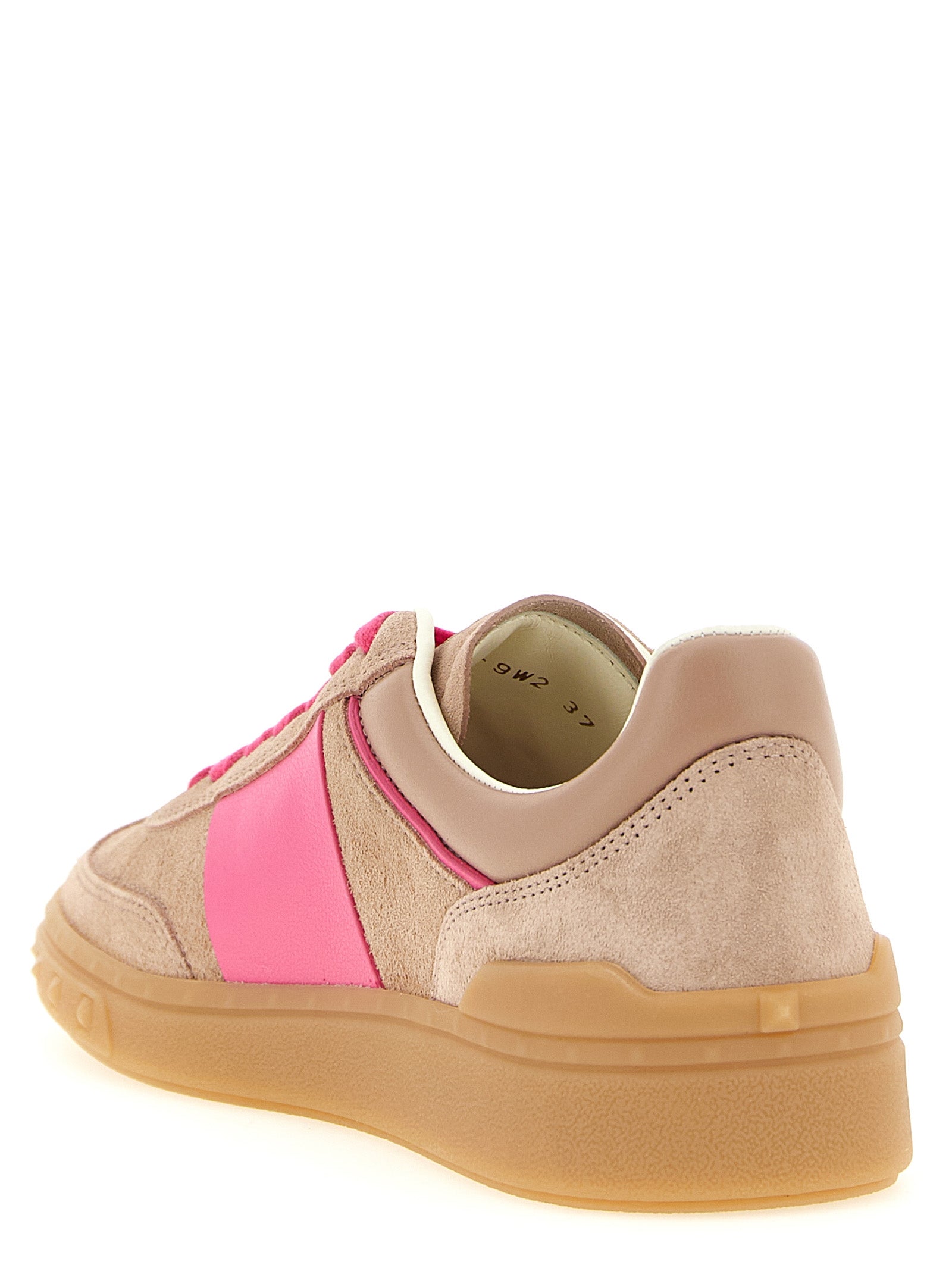 Valentino Garavani Mehrfarbige Kalbsleder-Sneaker mit niedrigem Schaft