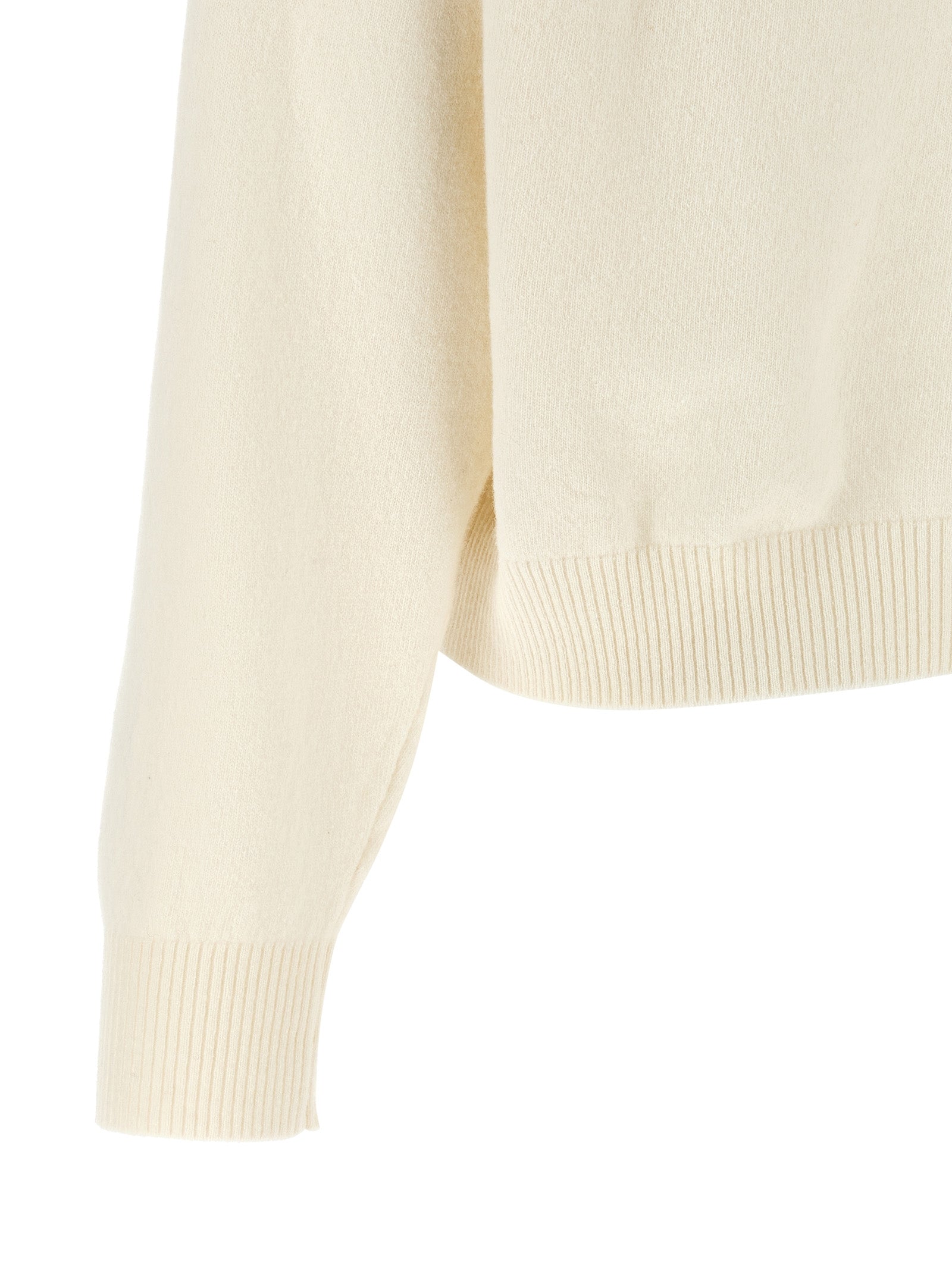 Alberta Ferretti Weiße Strickjacke aus reiner Schurwolle