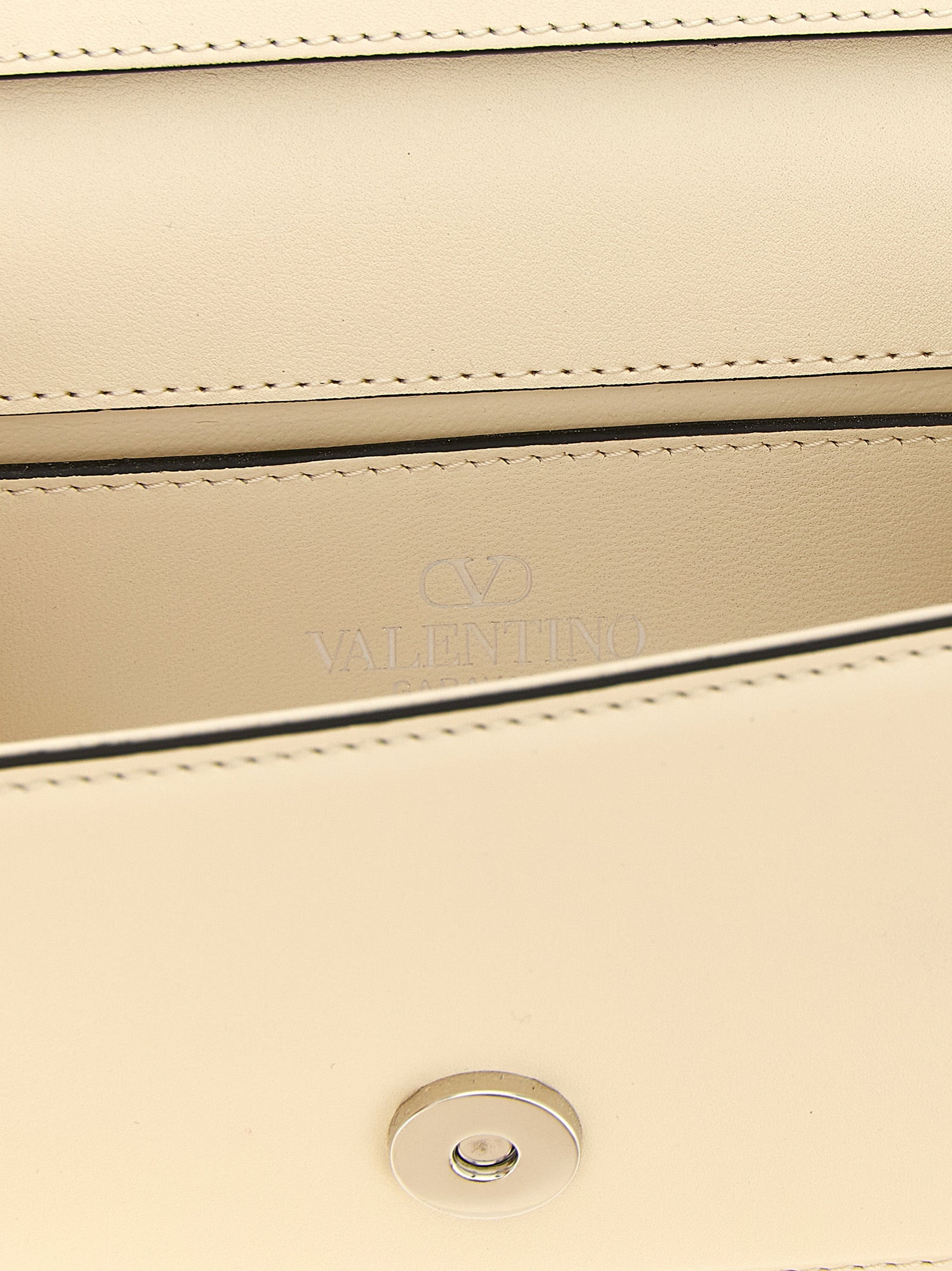 Valentino Garavani Weiße Kalbsleder-Schultertasche