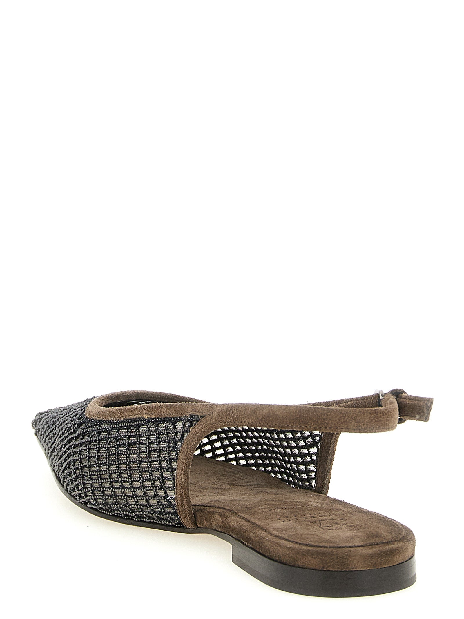 Brunello Cucinelli Ballerinas aus braunem Kalbsleder