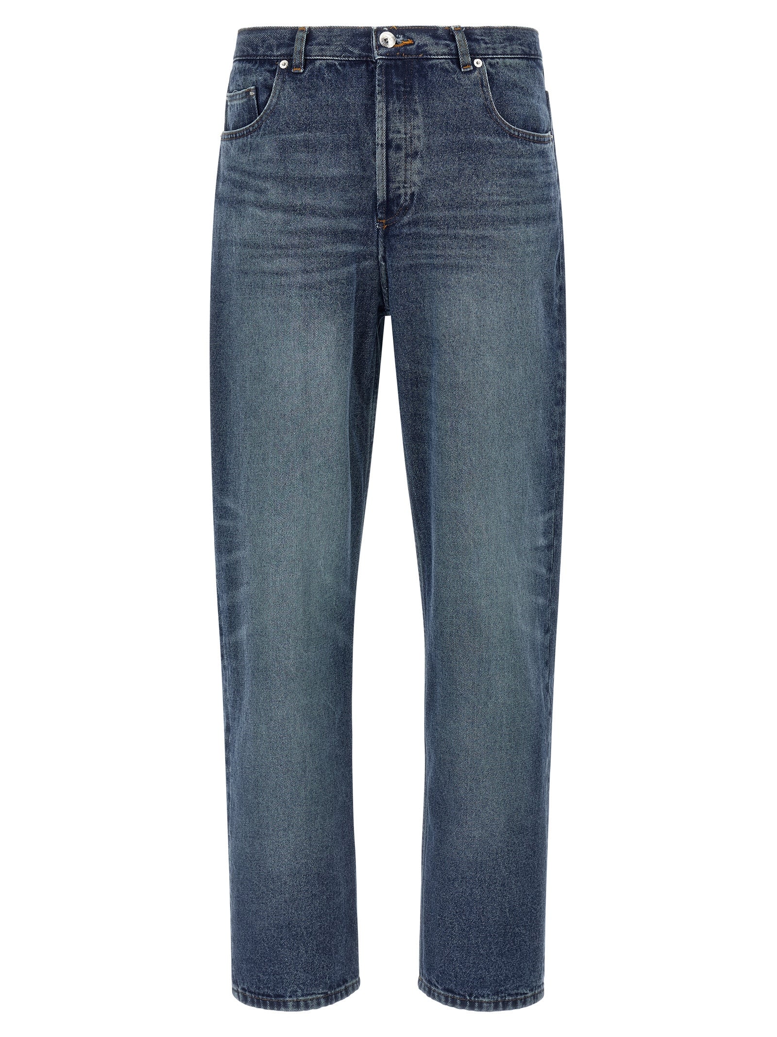 A.P.C. Blaue Jeans aus Baumwolle im geraden Schnitt