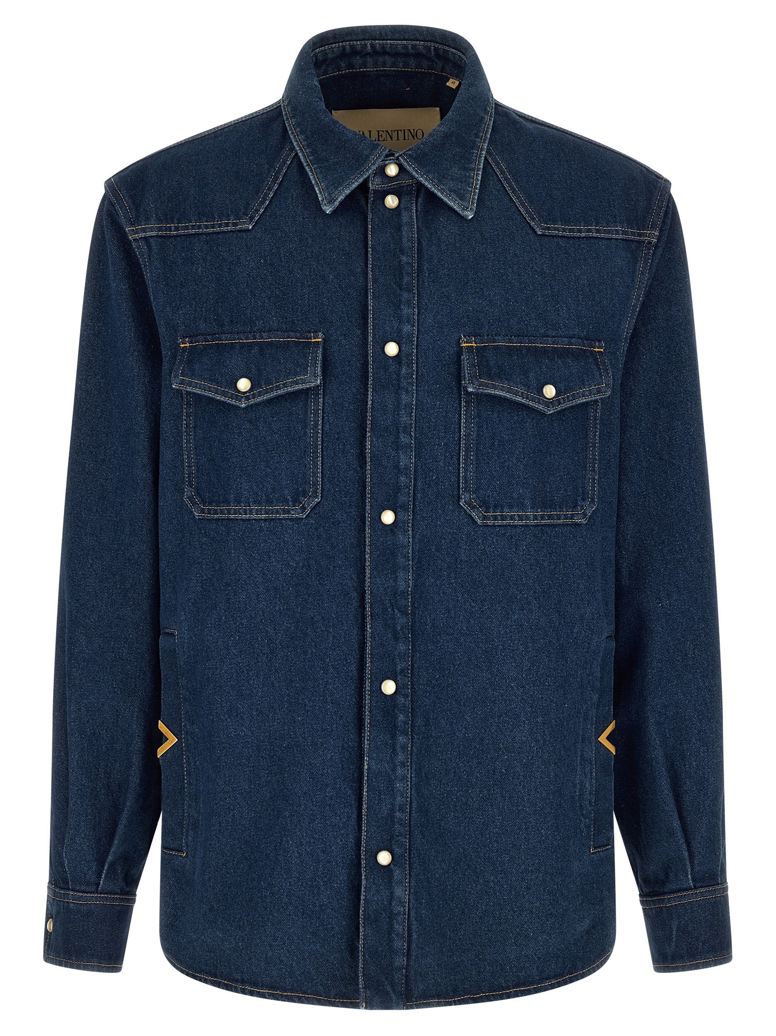 Valentino Garavani Blaue Baumwollbluse