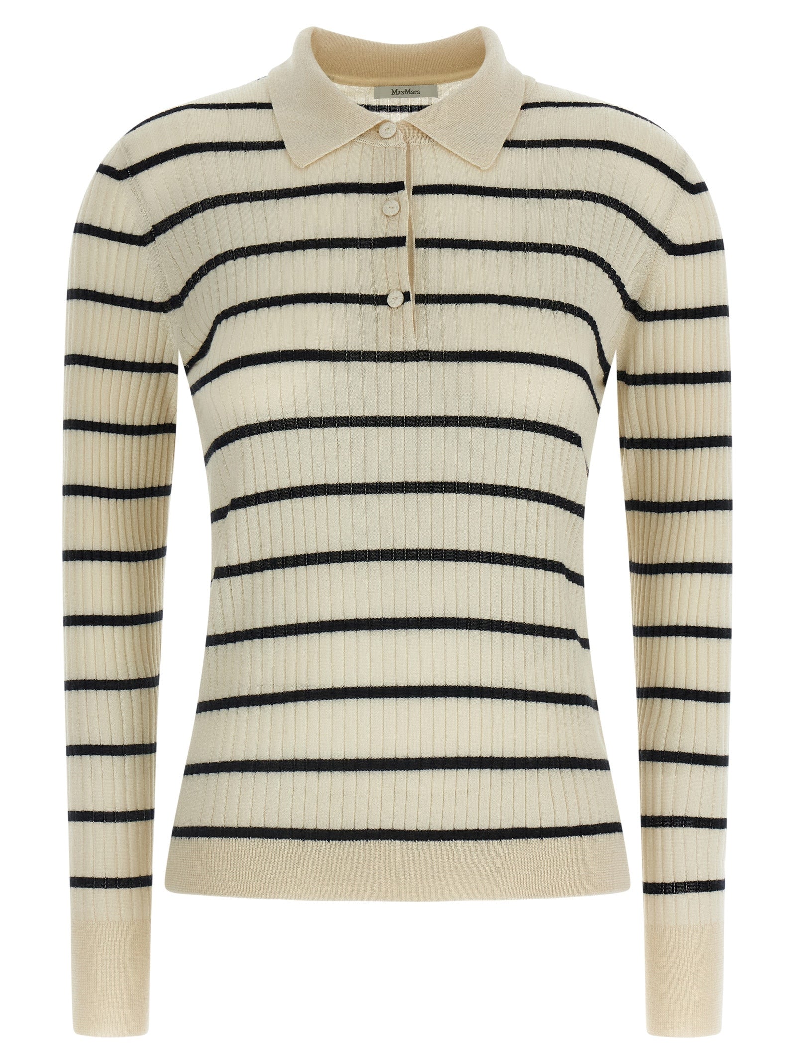 Max Mara Blaues Kaschmir-Poloshirt