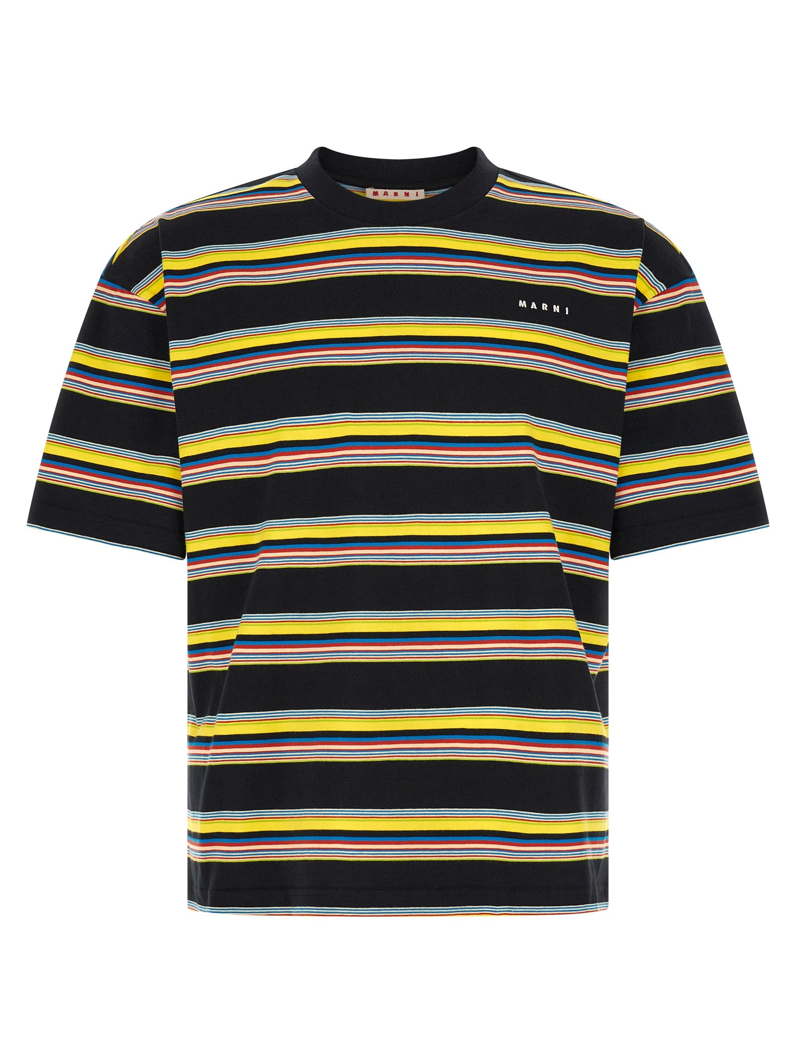 Marni Mehrfarbiges Baumwoll-T-Shirt