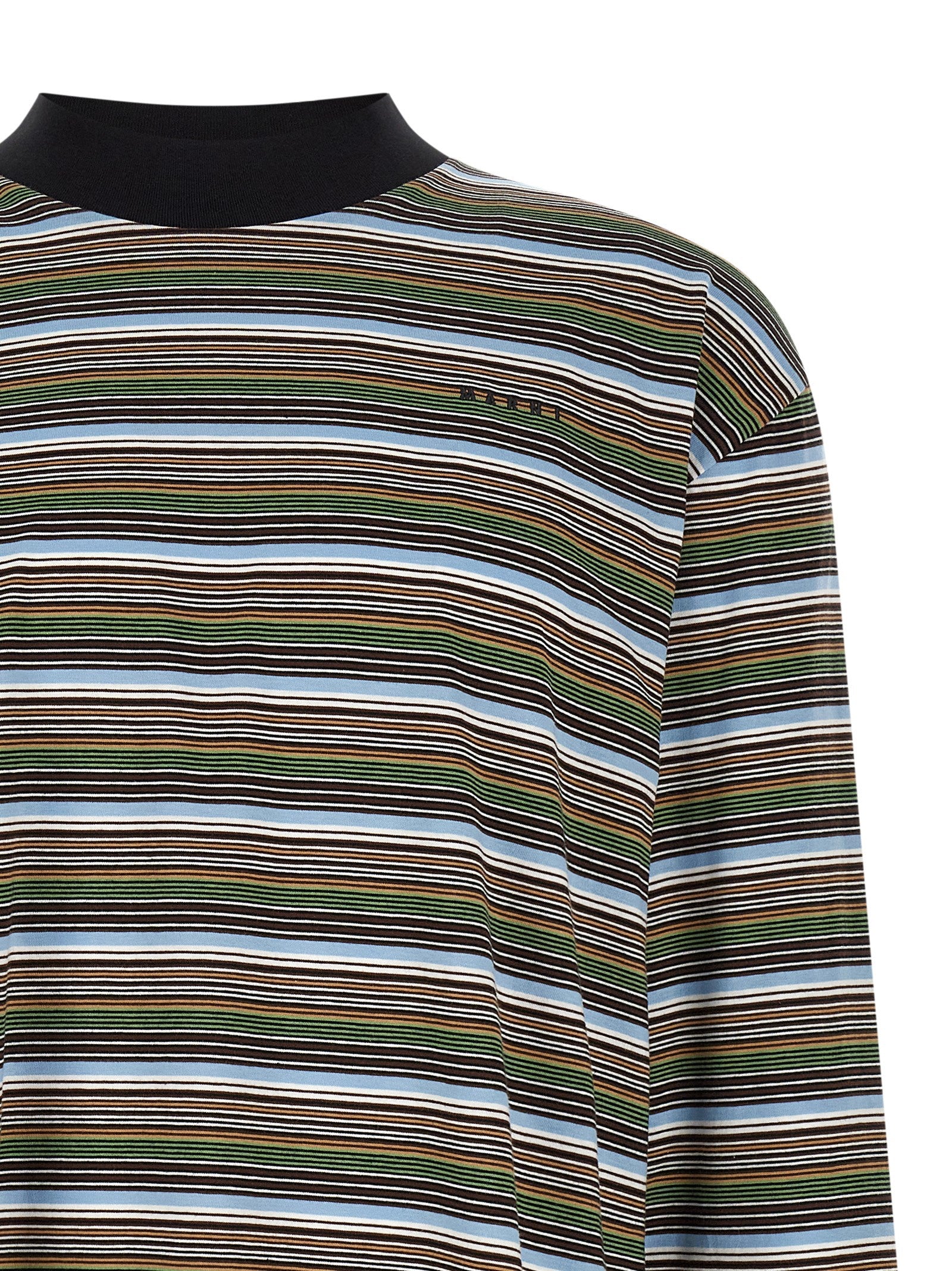 Marni Mehrfarbiges Baumwoll-T-Shirt