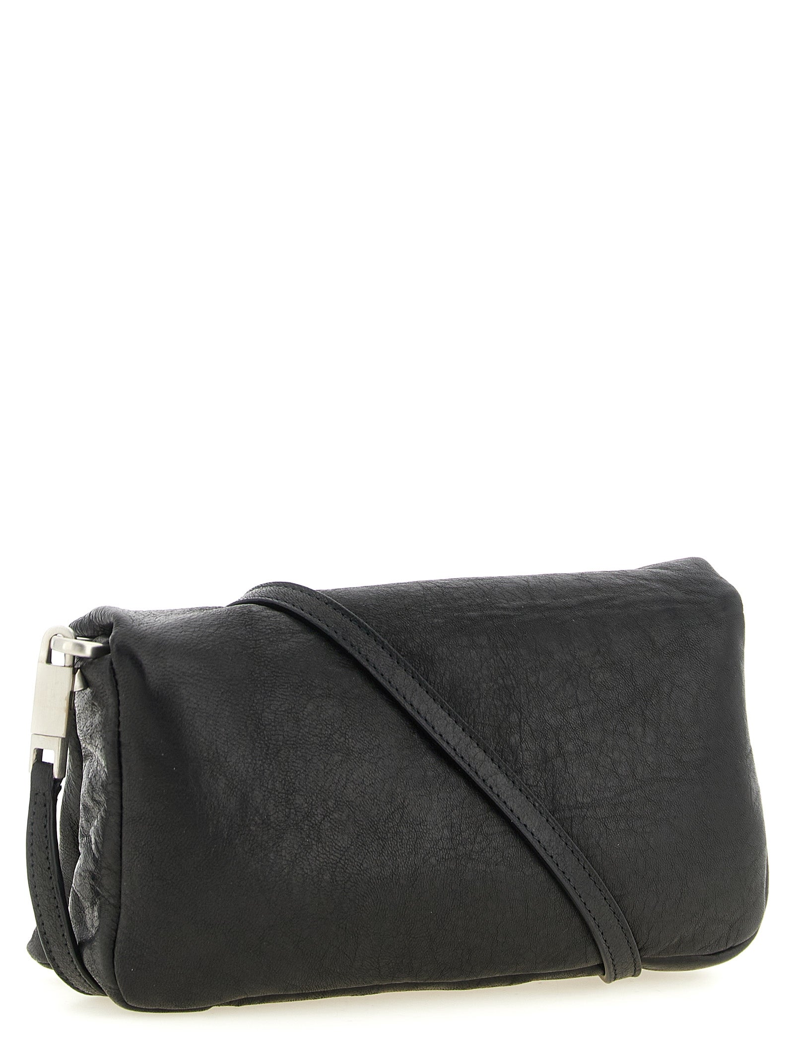 Rick Owens Schwarze Lammleder-Clutch