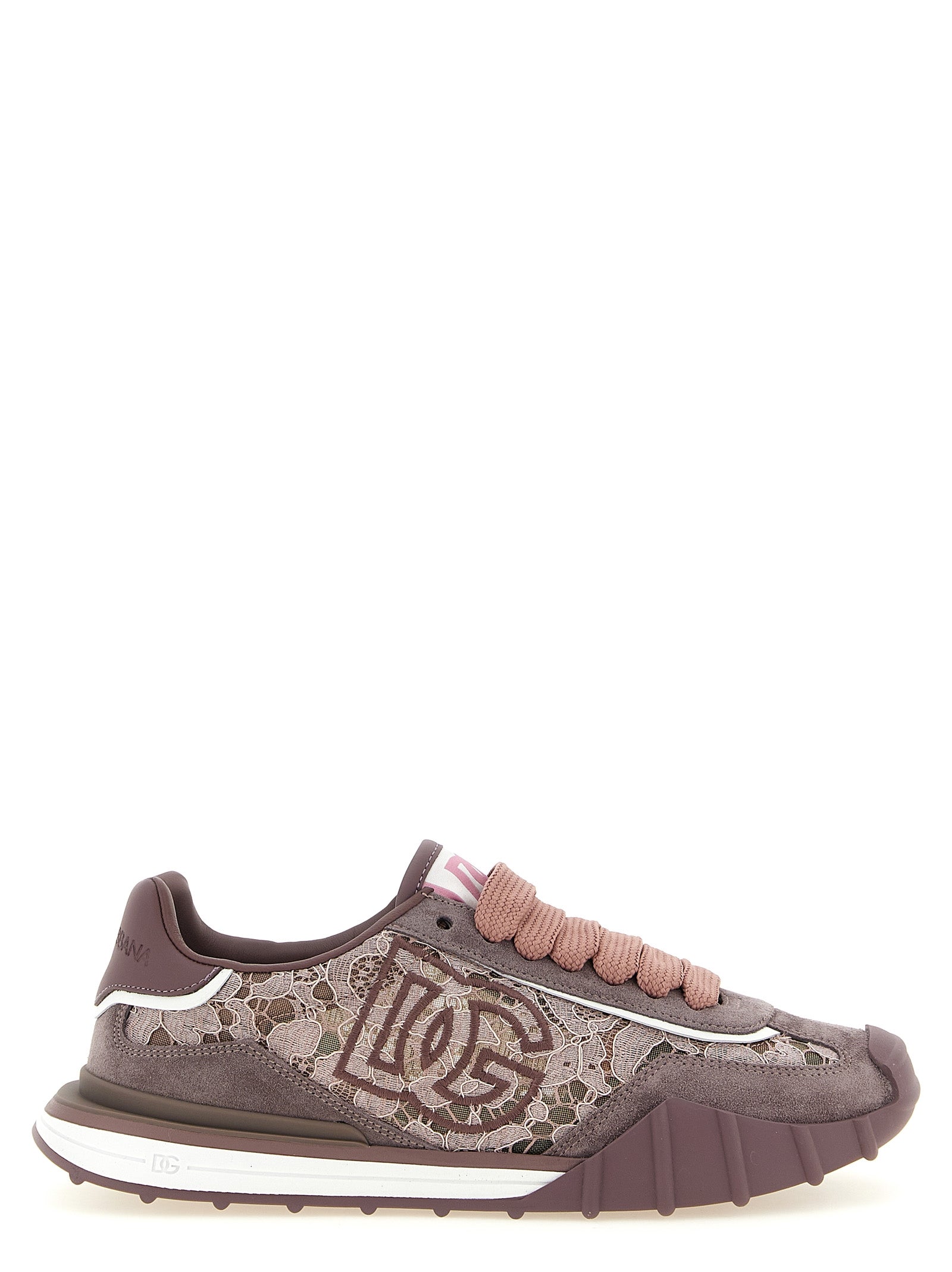 Dolce & Gabbana Lila Leder Sneaker