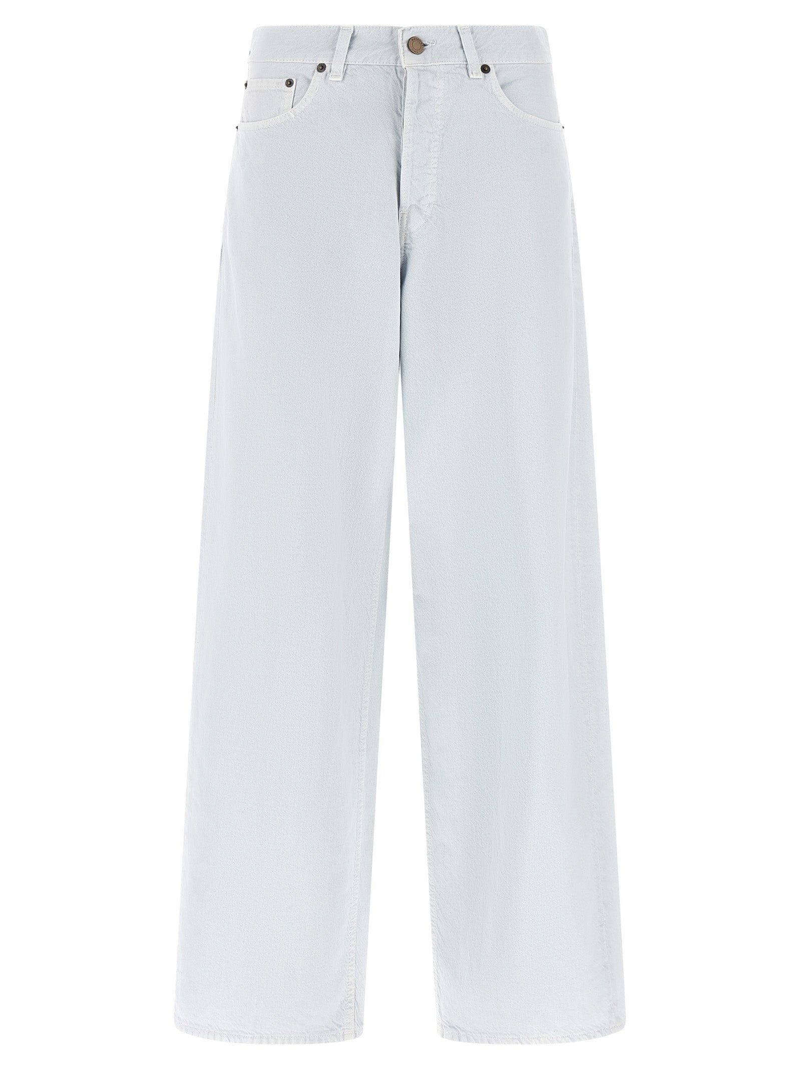 Haikure Weiße Baumwolljeans im Relaxed Fit