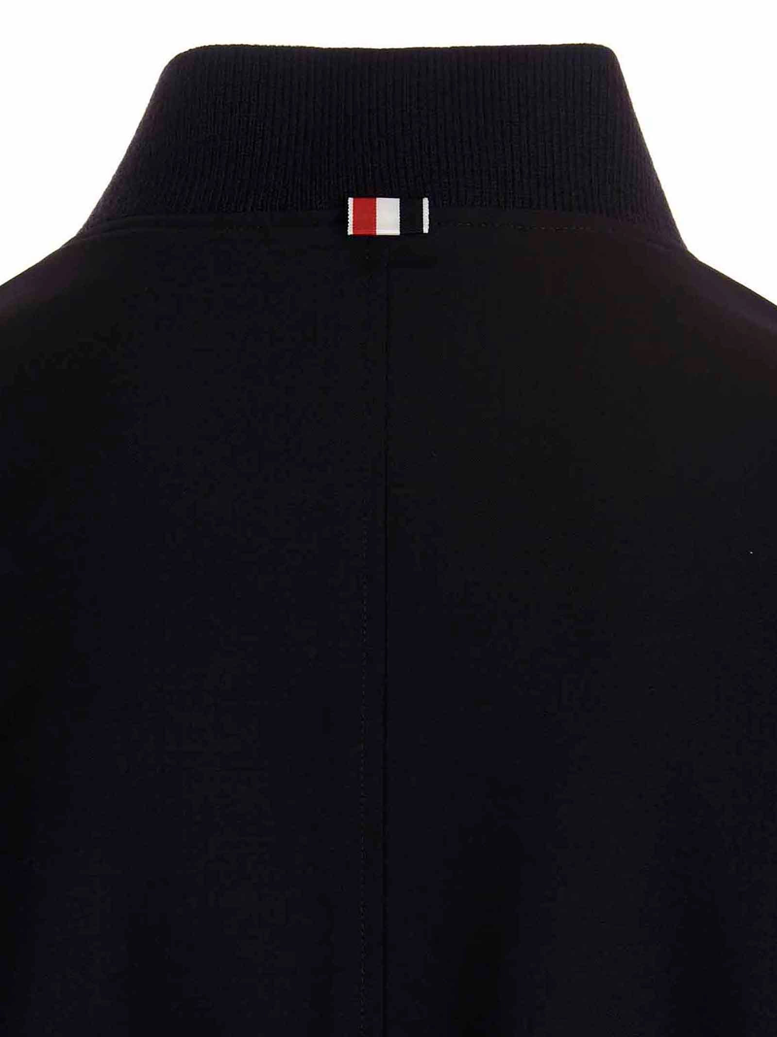 Thom Browne Blauer Wollbomber