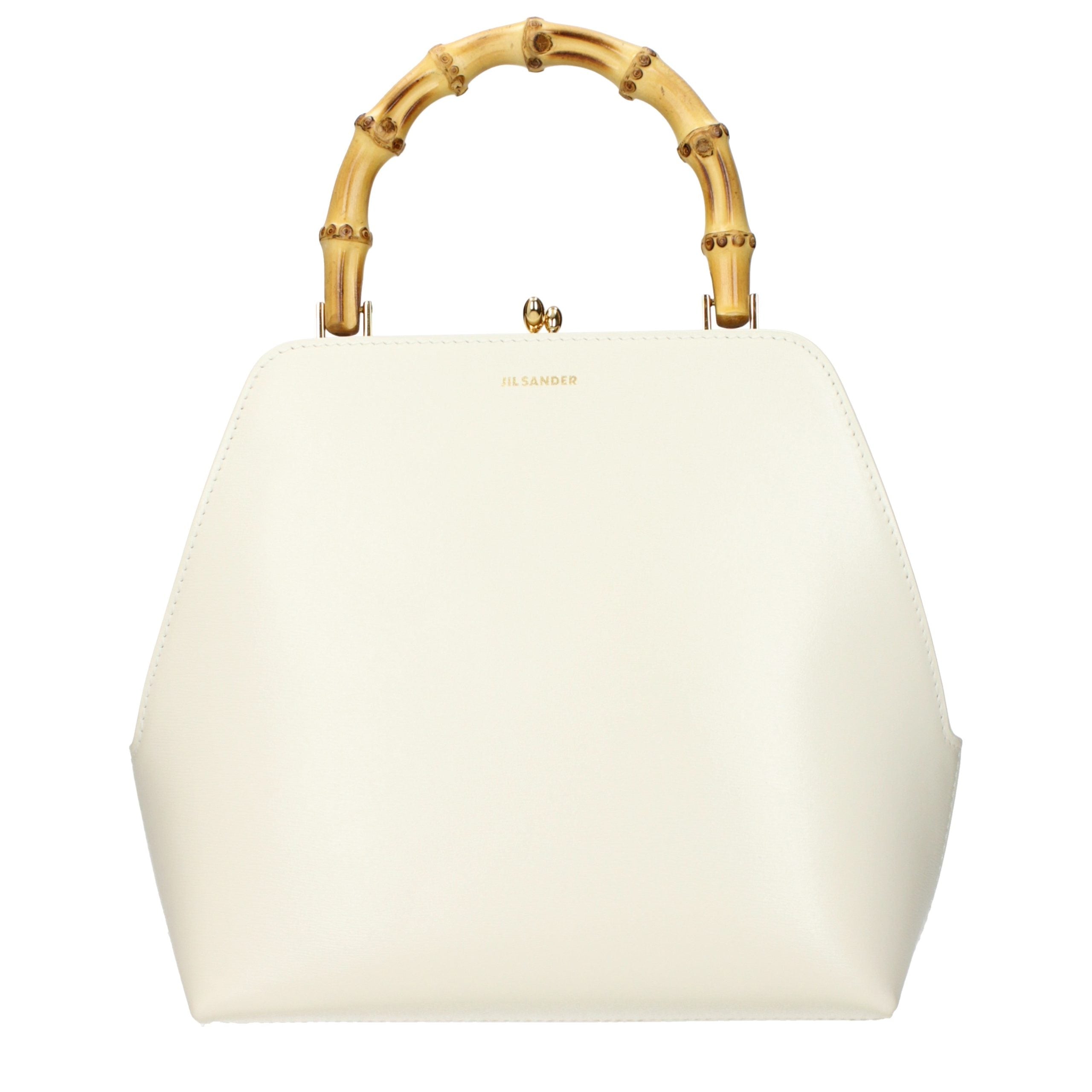 Jil Sander Beige Leder Handtasche