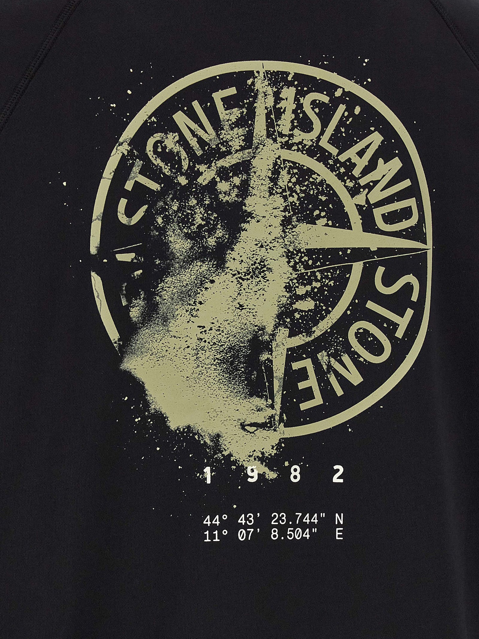 Stone Island Schwarzer Baumwoll-Sweatshirt