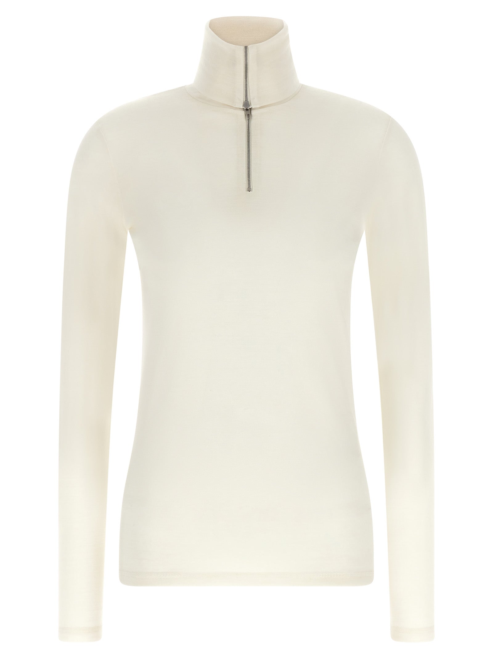 Jil Sander Weiße Strickjacke aus Polyester