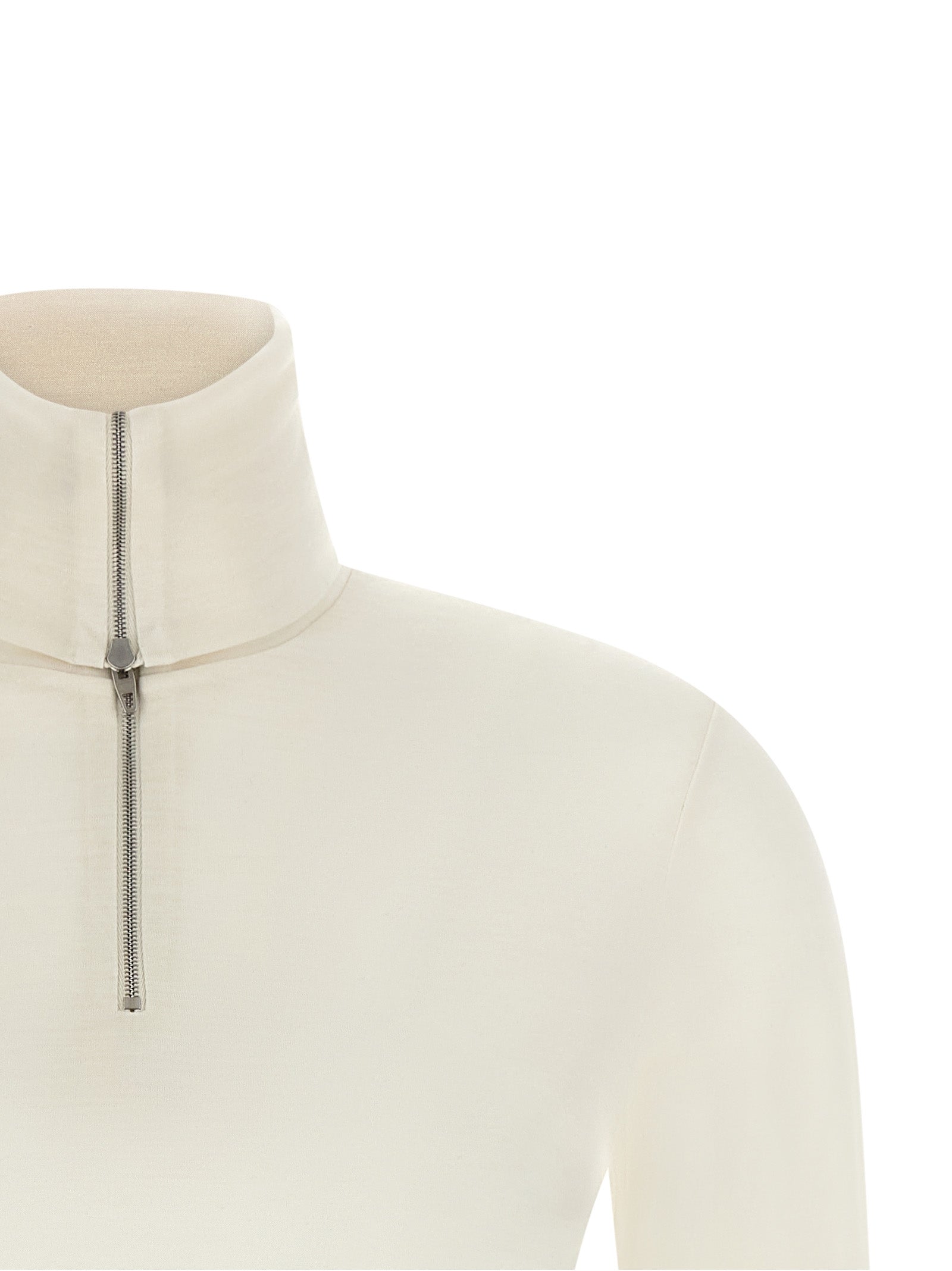 Jil Sander Weiße Strickjacke aus Polyester