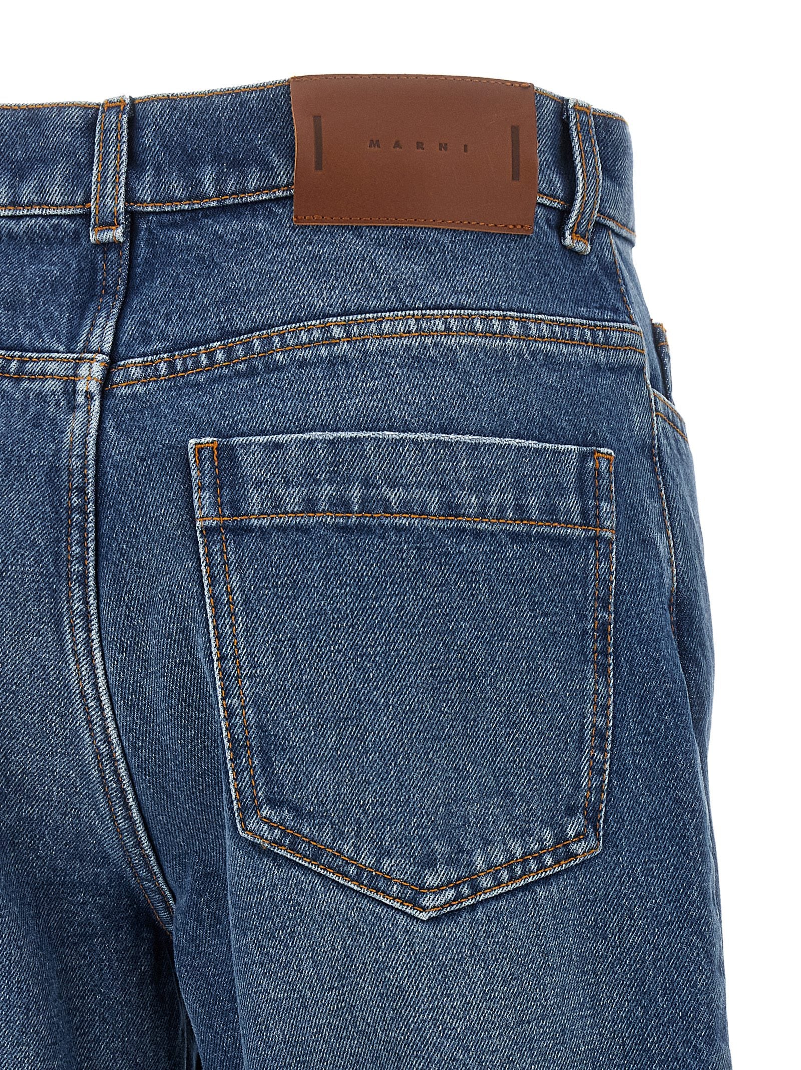 Marni Blaue Jeans aus Baumwolle im geraden Schnitt