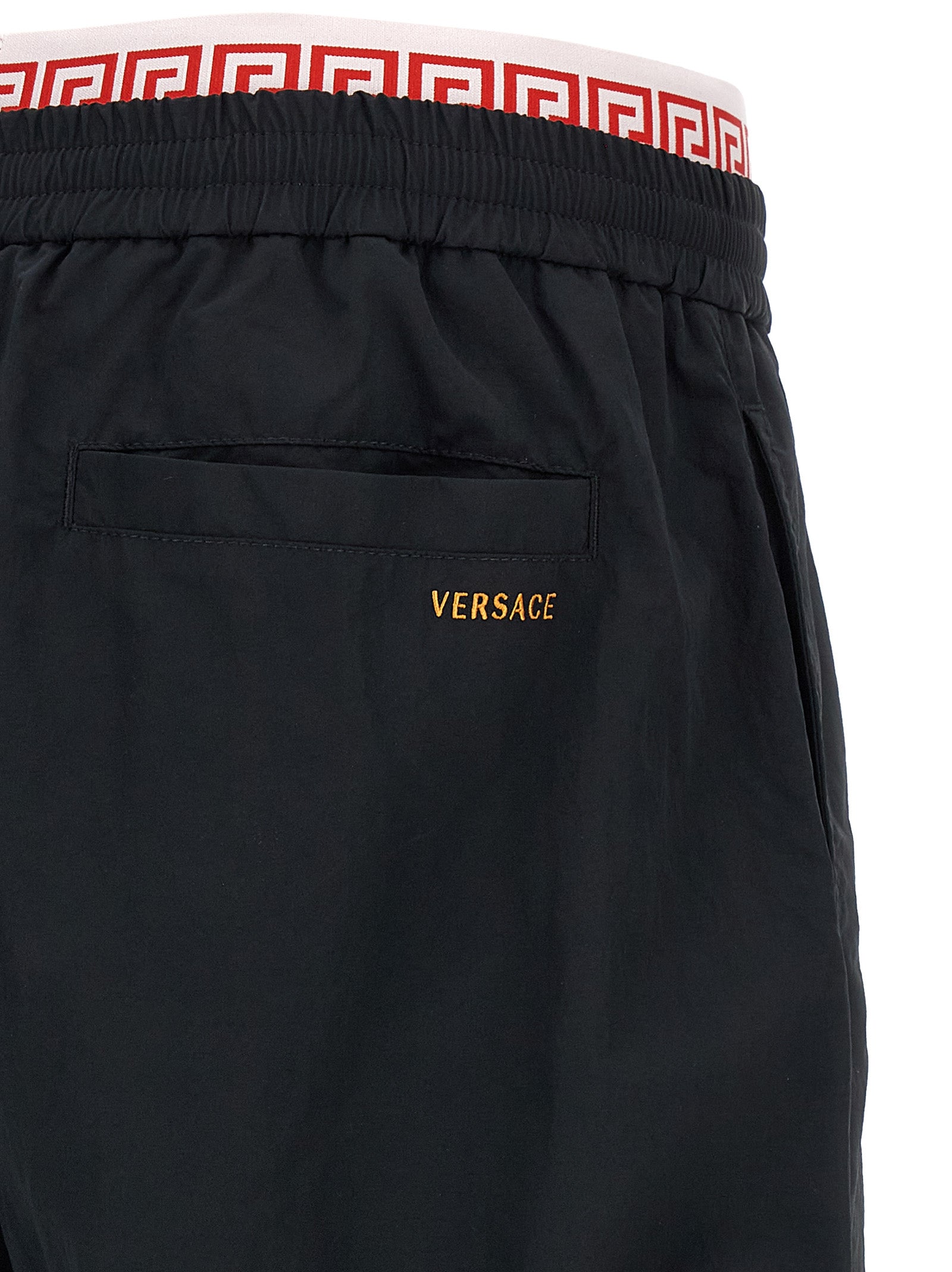 Versace Schwarze Polyamid-Jogginghose (Trainingshose)