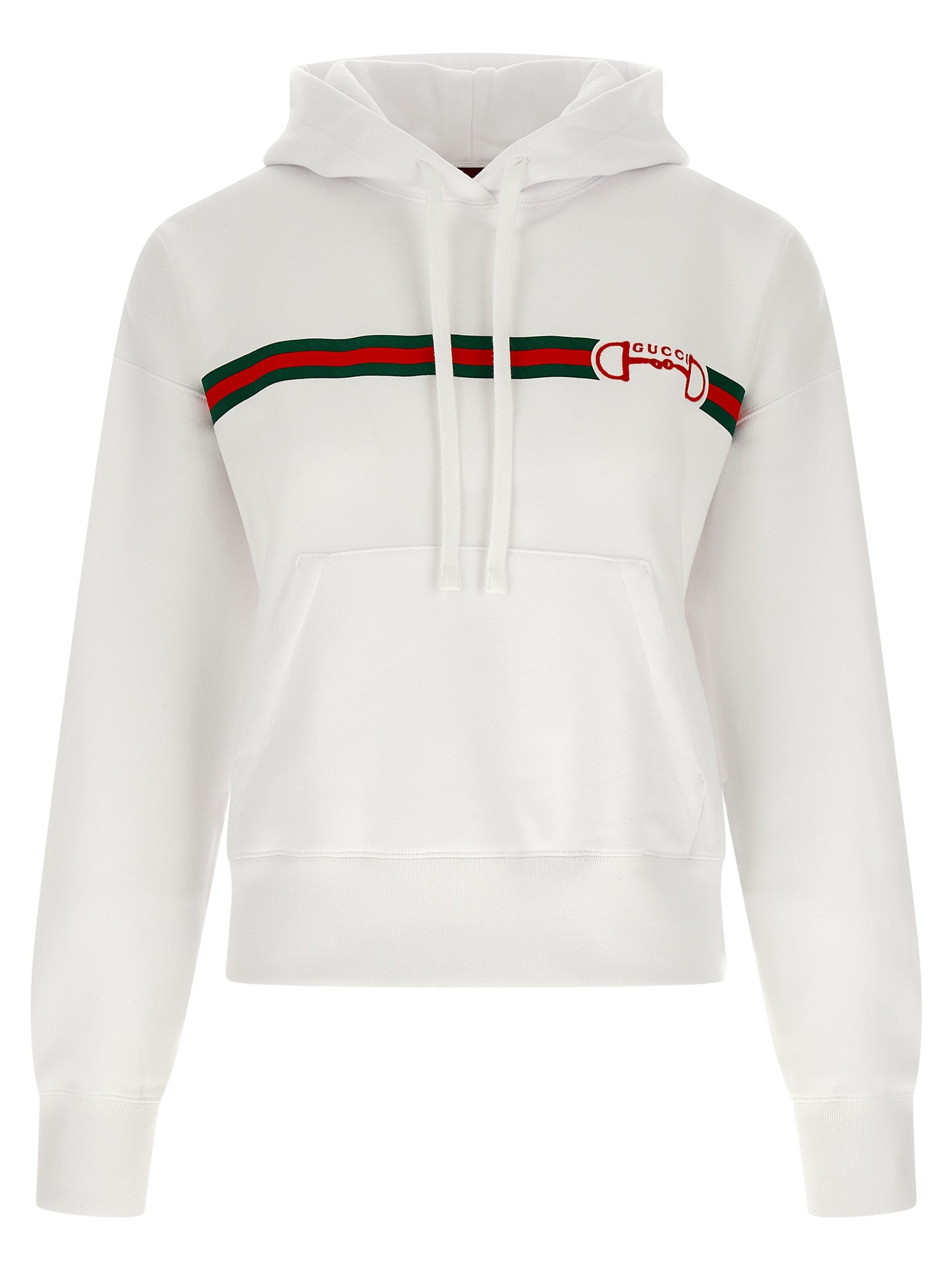 Gucci Weiße Baumwoll-Kapuzenpullover