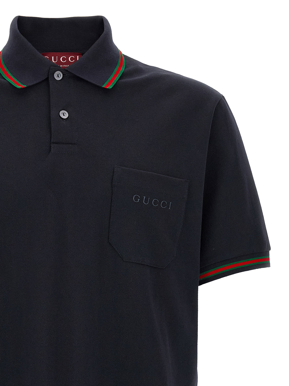 Gucci Blaues Baumwoll-Polohemd