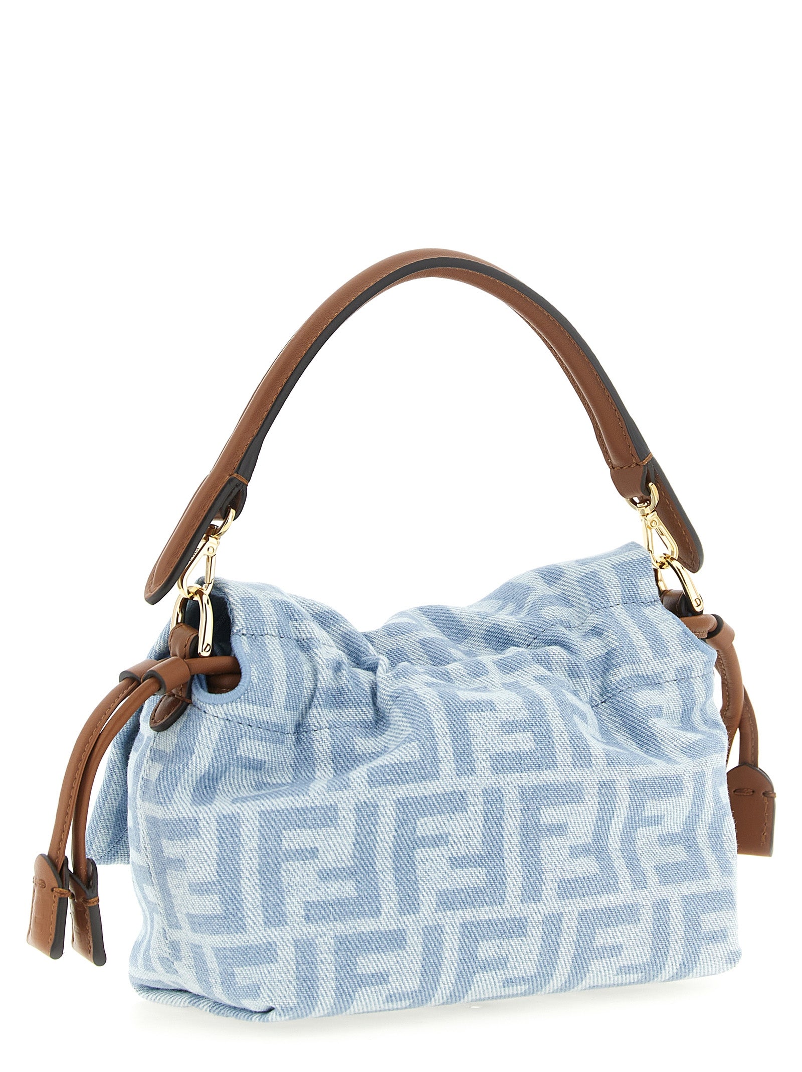 Fendi Blaue Baumwoll-Handtasche