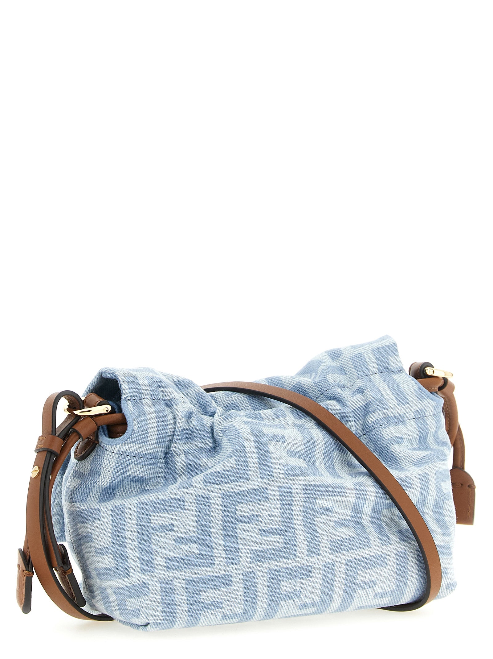 Fendi Blaue Baumwoll-Handtasche