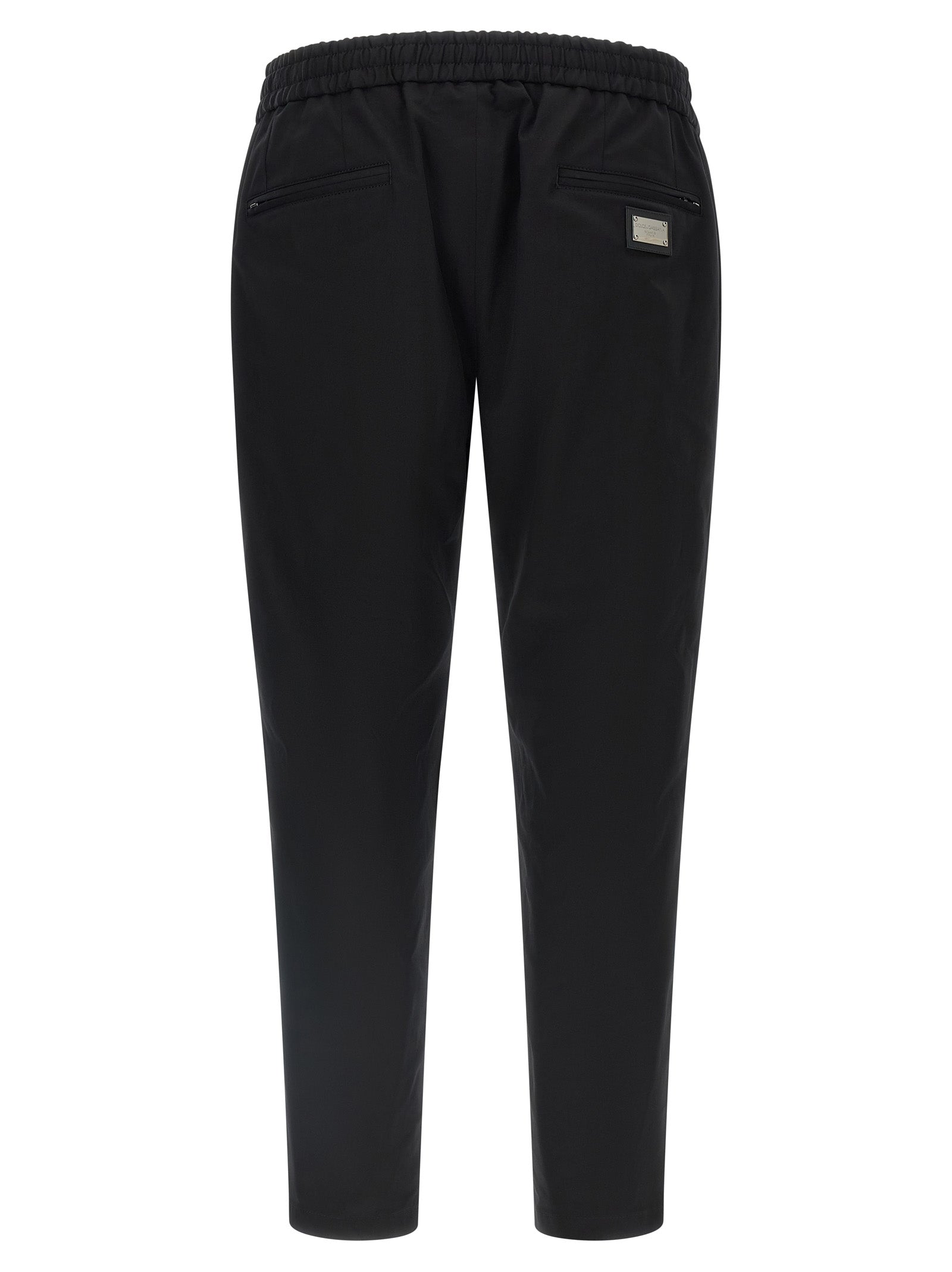 Dolce & Gabbana Schwarze Baumwoll-Freizeithose